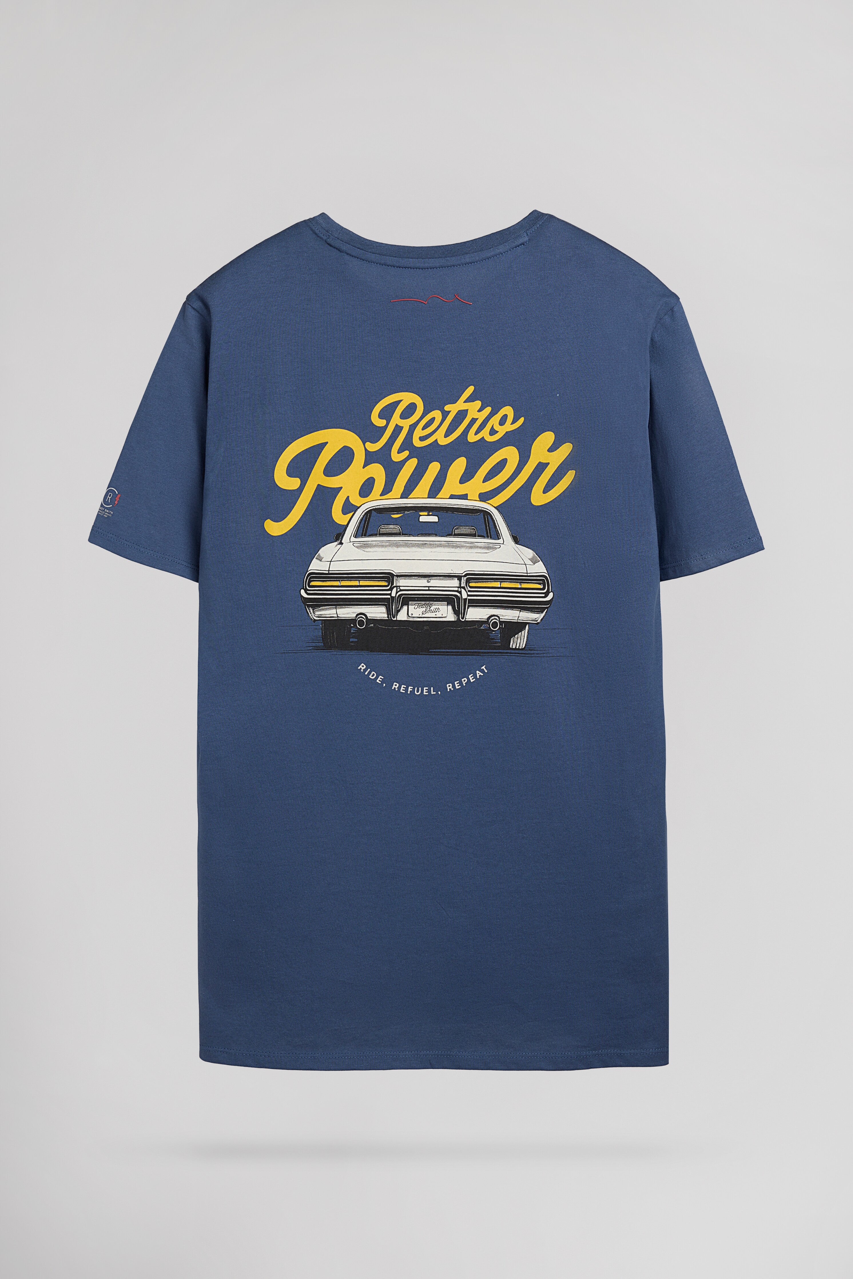 Teddy Smith T-Cars MC t-shirt homme bleu coton racing