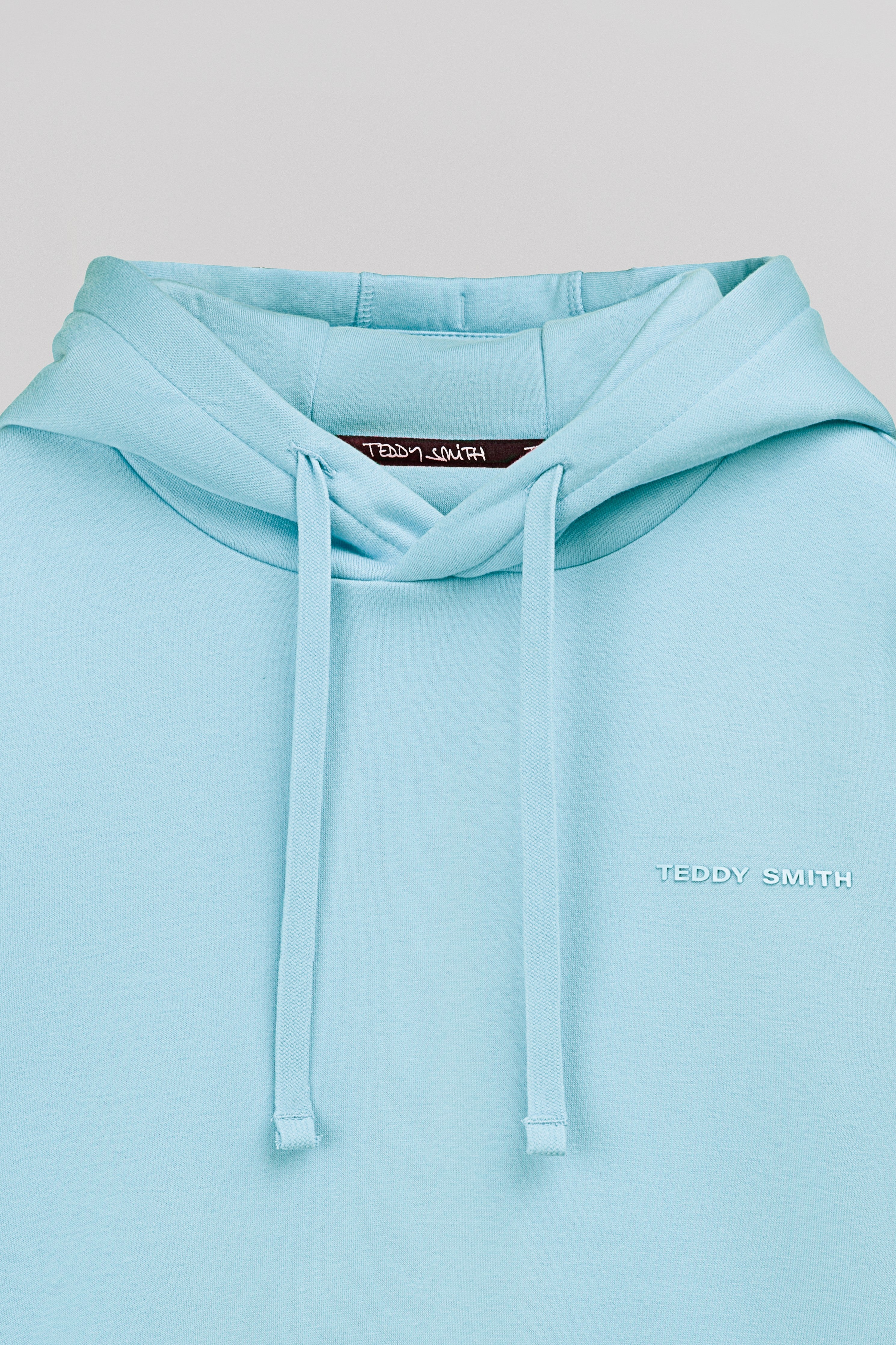Teddy Smith S-Nark Hoody sweat à capuche Bleu Lagon molleton