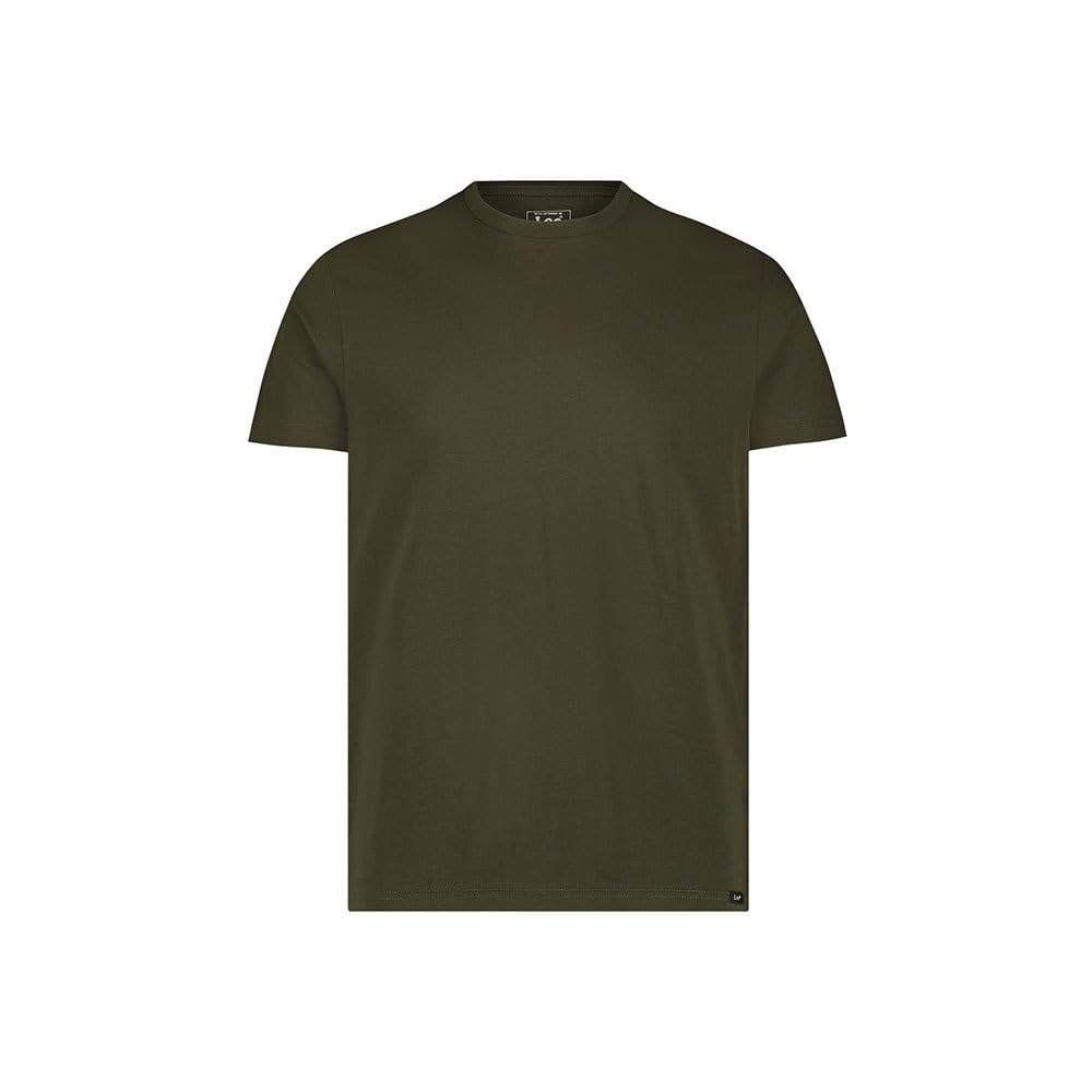 Lee Twin Pack Crew t-shirt homme M lot 2 olive coupe ajustée