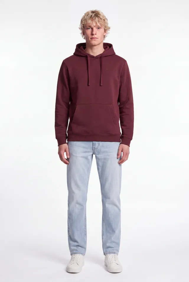 Teddy Smith S-Nark Hoody sweat à capuche bordeaux foncé molleton