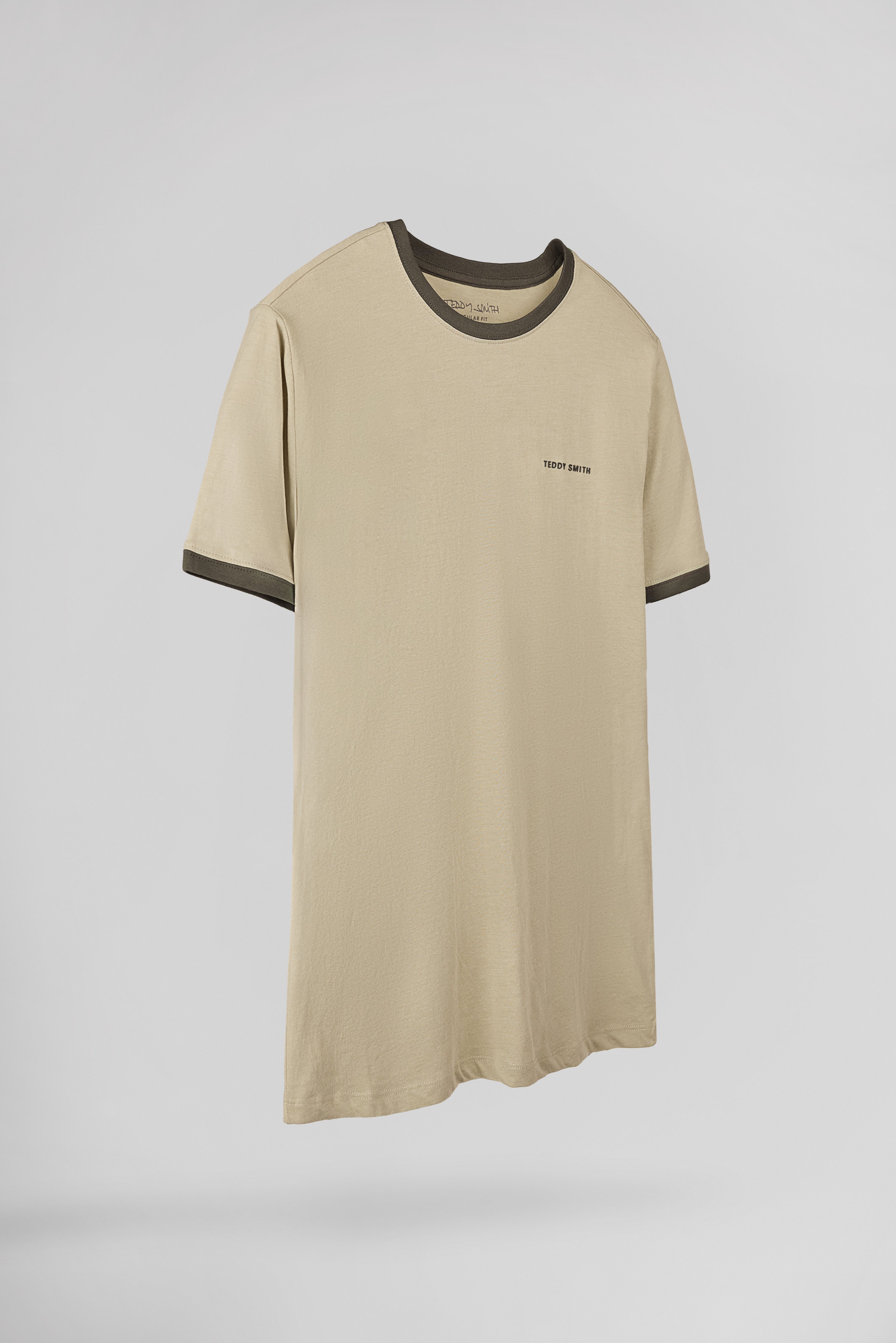Teddy Smith The-Tee 2 R MC t-shirt beige coton