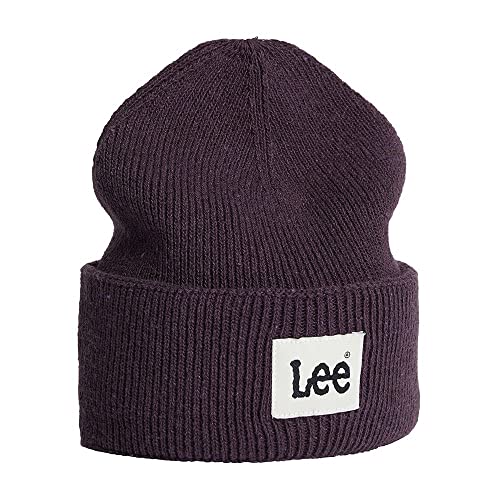 Lee bonnet bleu Parry maille côtelée homme
