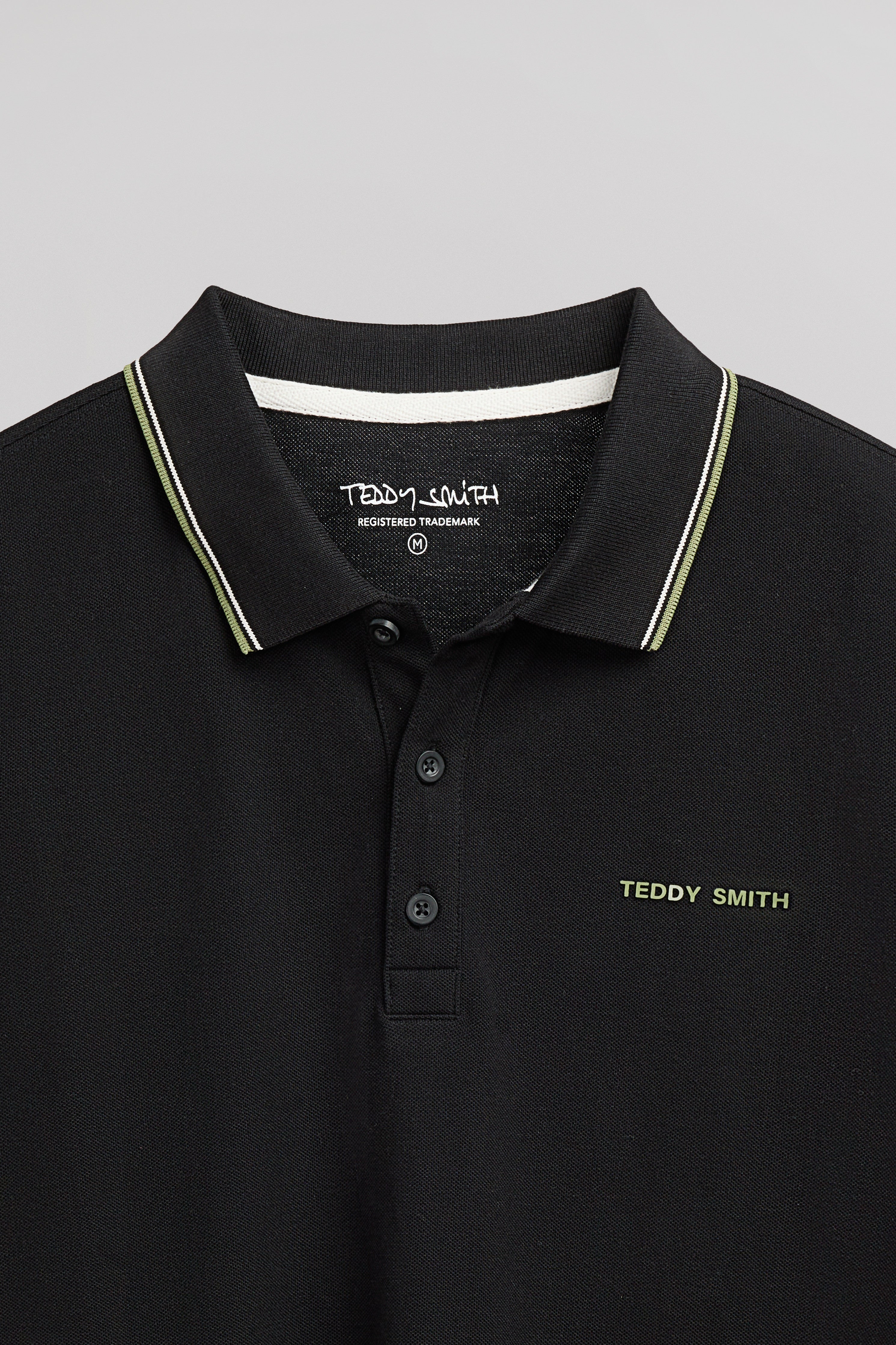 Teddy Smith Pasian 2 MC polo noir piqué