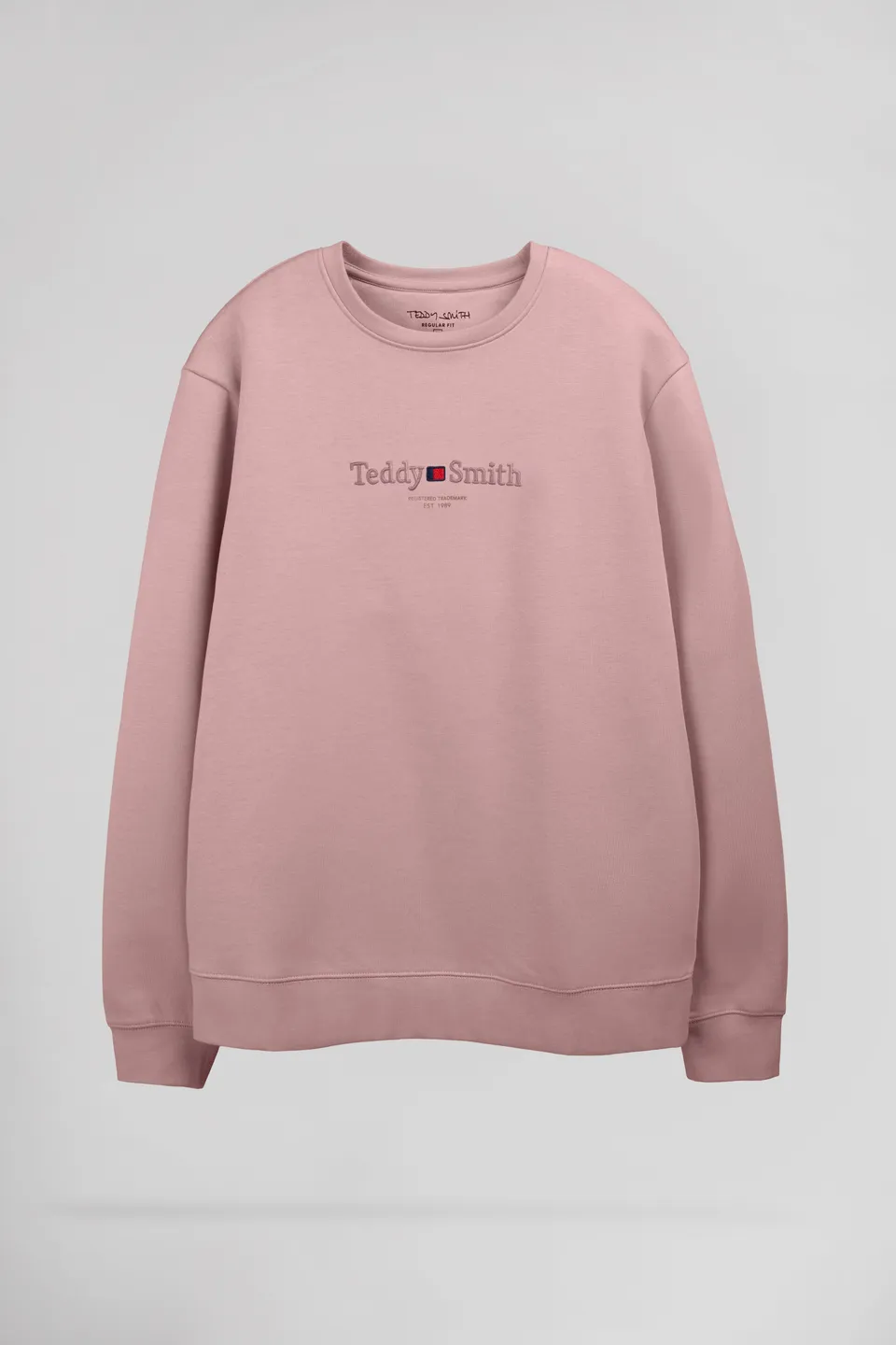 Teddy Smith S-Jim sweat homme wood rose molleton