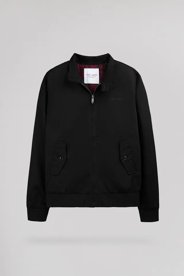 Teddy Smith Sanson 2 blouson twill noir col montant