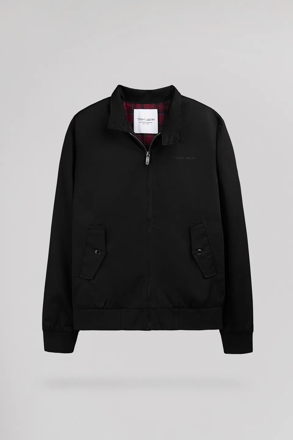 Teddy Smith Sanson 2 blouson twill noir col montant