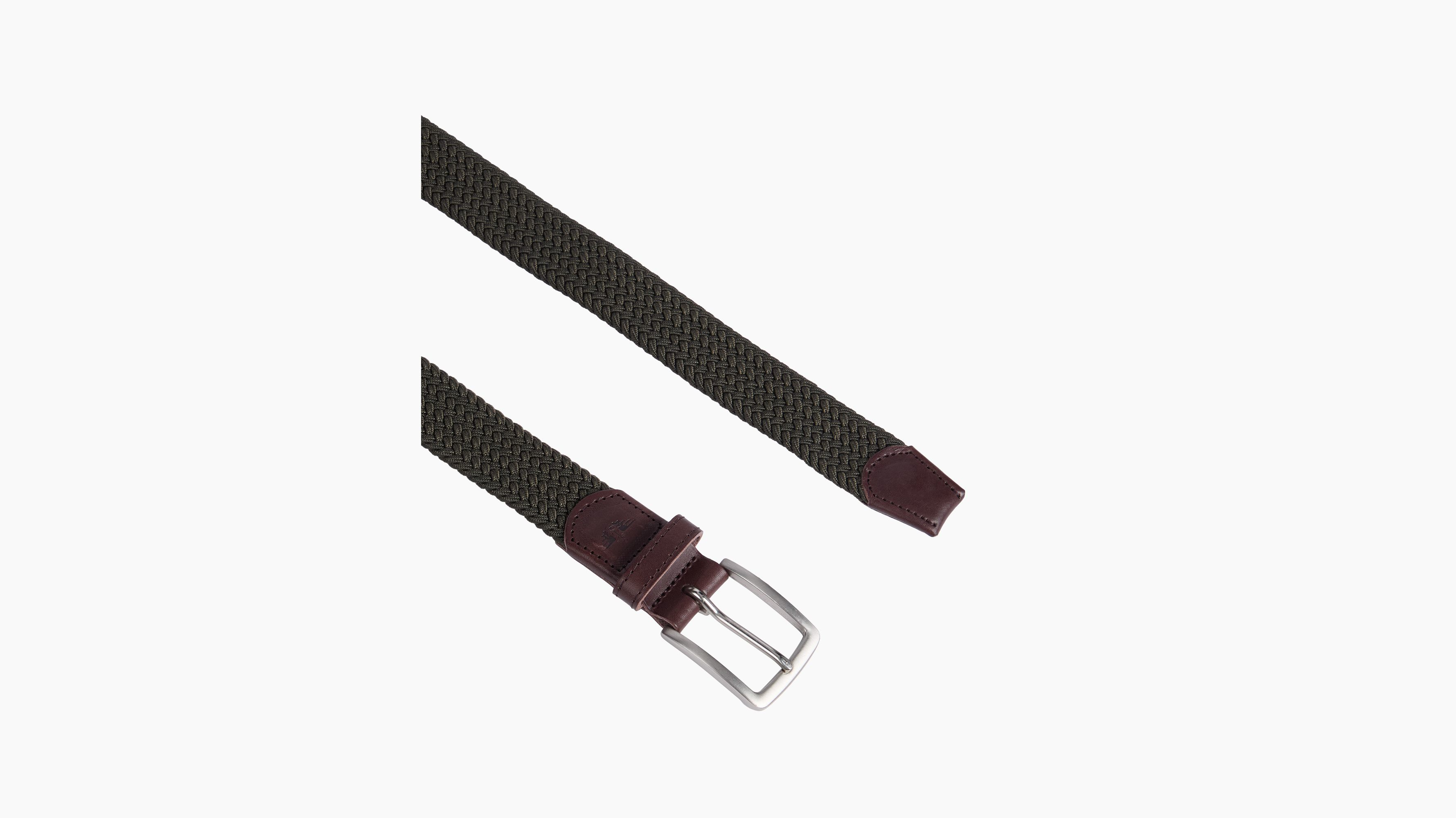 Dockers Casual Braid ceinture tressée beige élastique