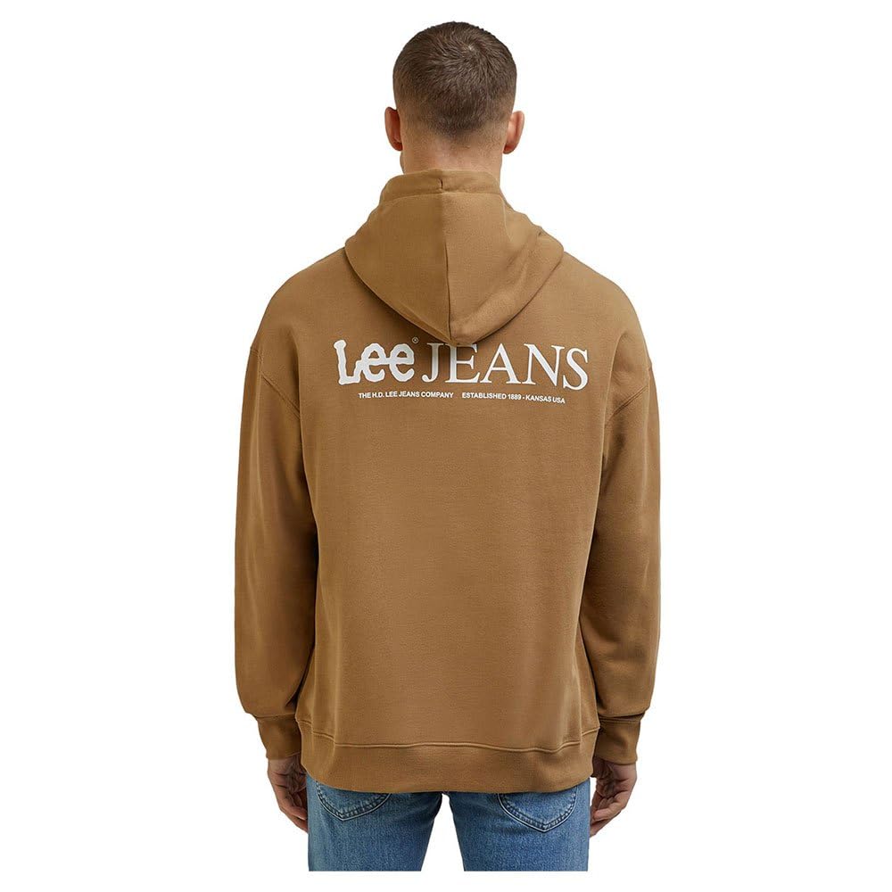 Lee Loose Logo Sweat à Capuche Homme XXL Coton