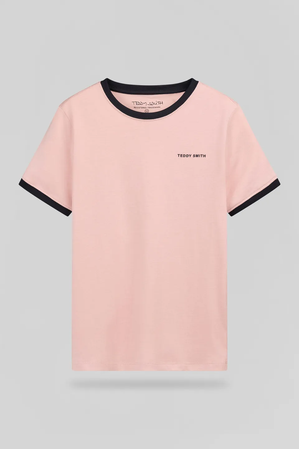 TEDDY SMITH THE TEE 2 R MC JR t-shirt rose pastel garçon