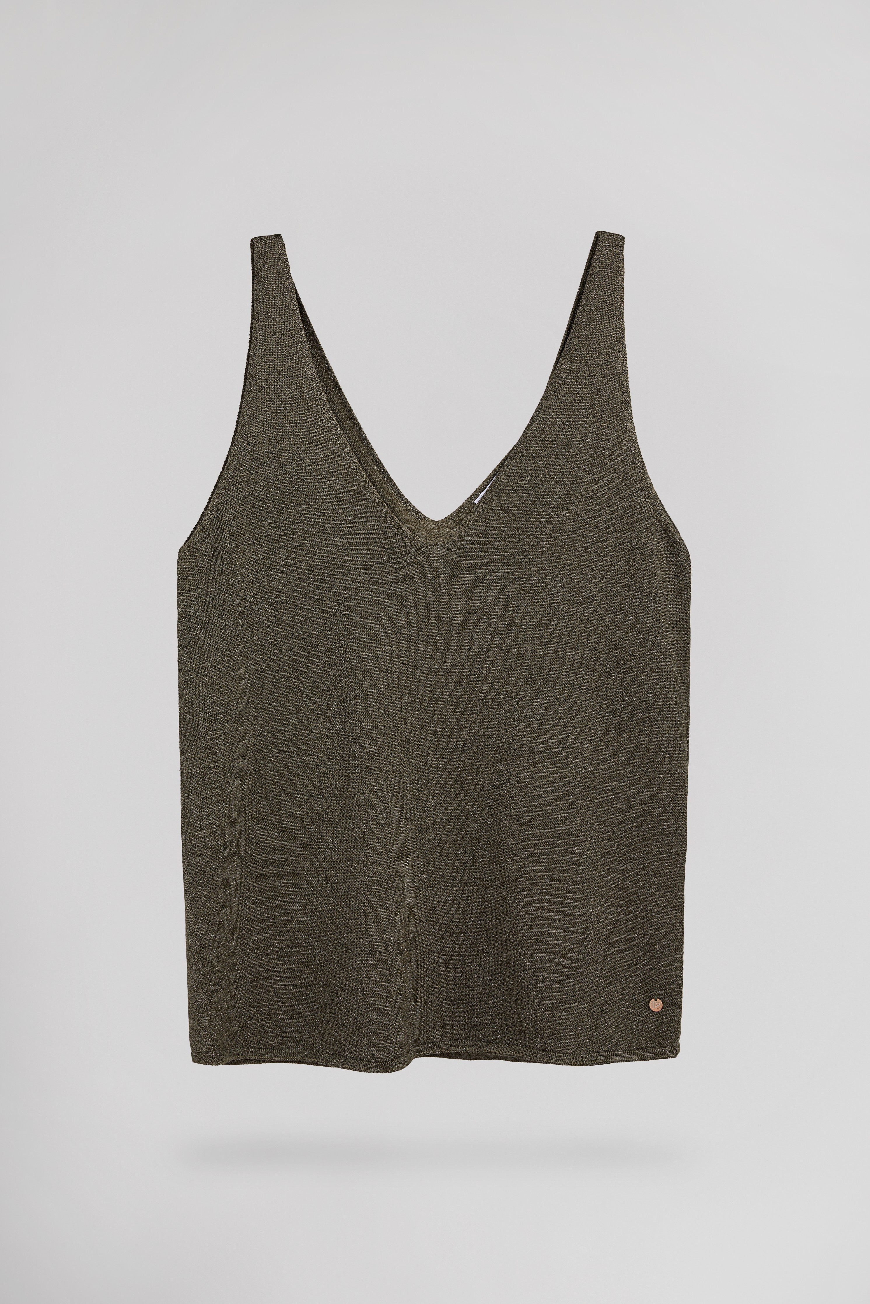 Teddy Smith D-Liza Turbulence t-shirt débardeur kaki femme