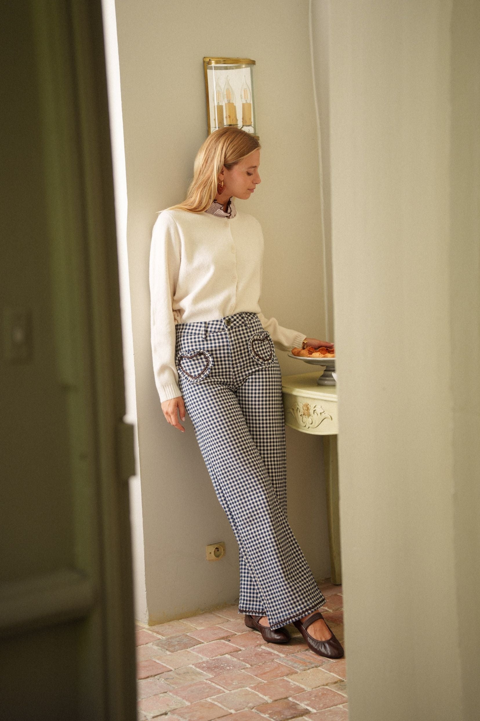 Maison Onado Amalya cardigan écru