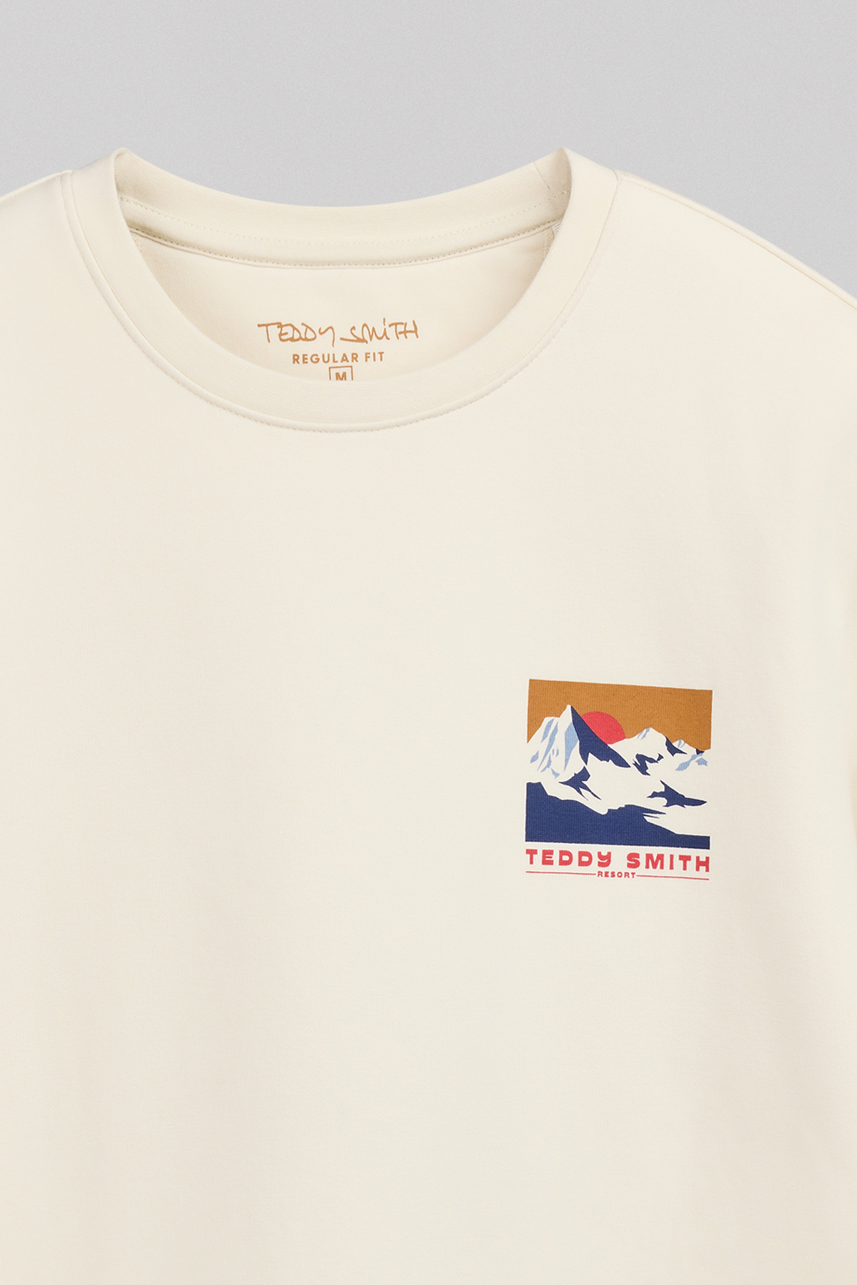 Teddy Smith S-Mountain RC sweat cream molleton homme