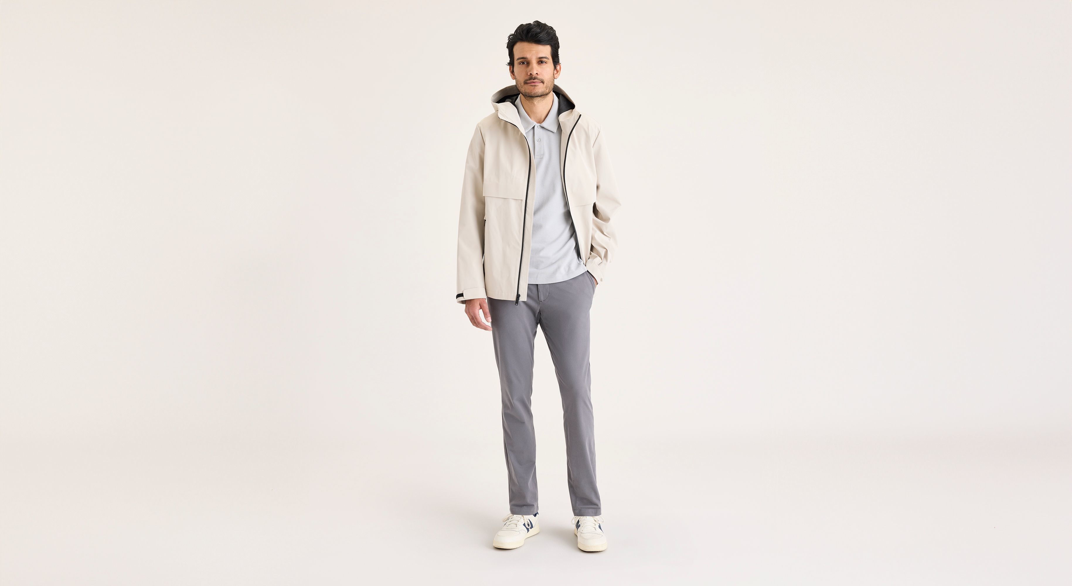 Dockers Go chino skinny homme gris stretch
