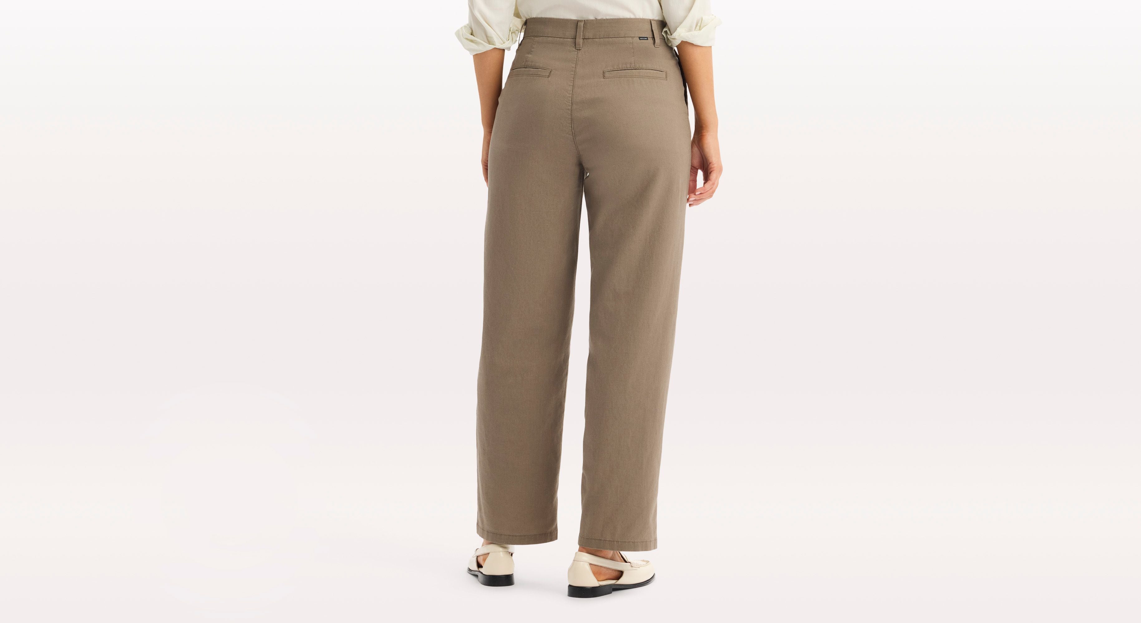 Dockers Blake chino droit femme marron taille haute