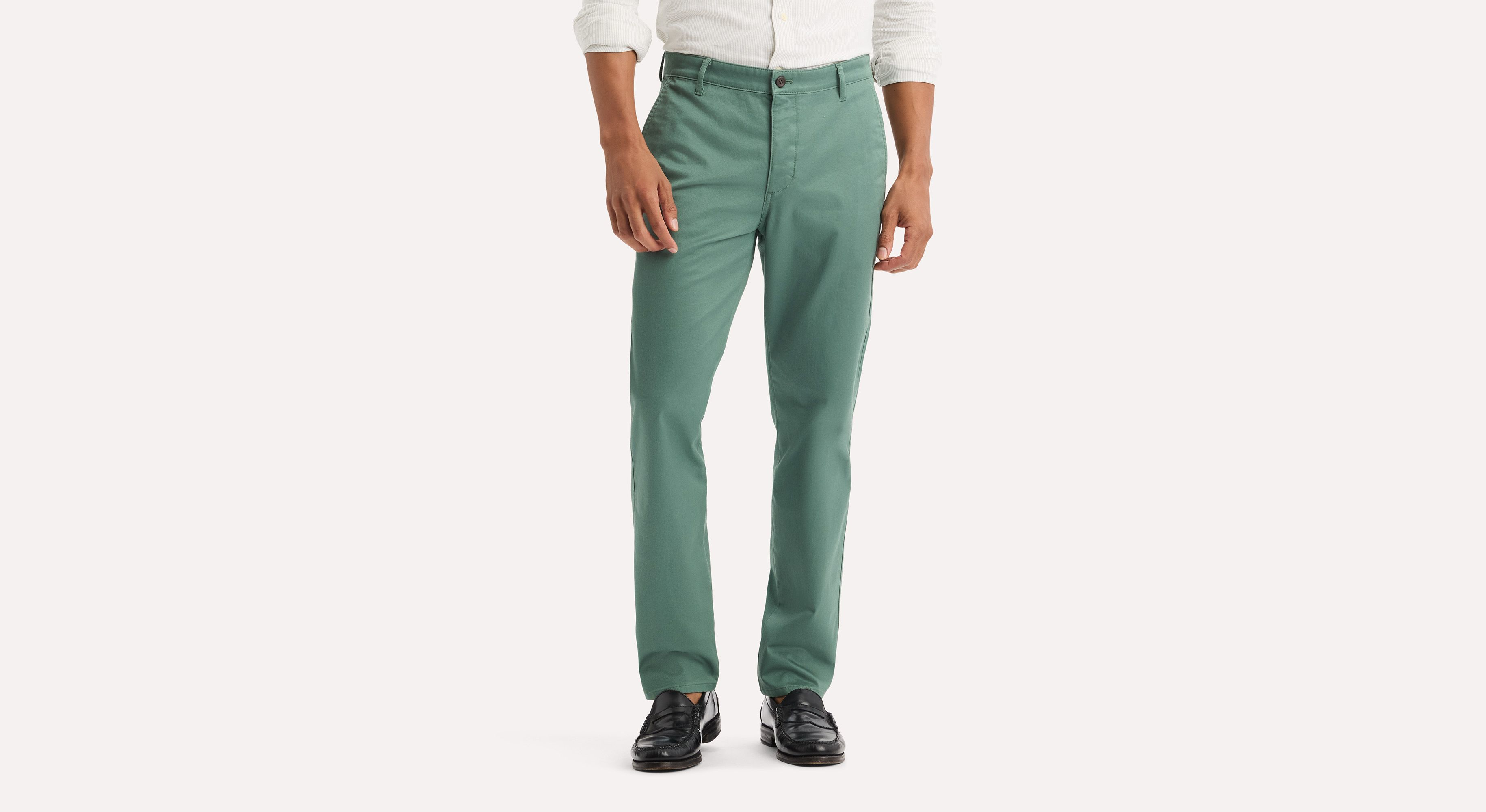 Dockers Original Slim Fit pantalon chino vert coton stretch
