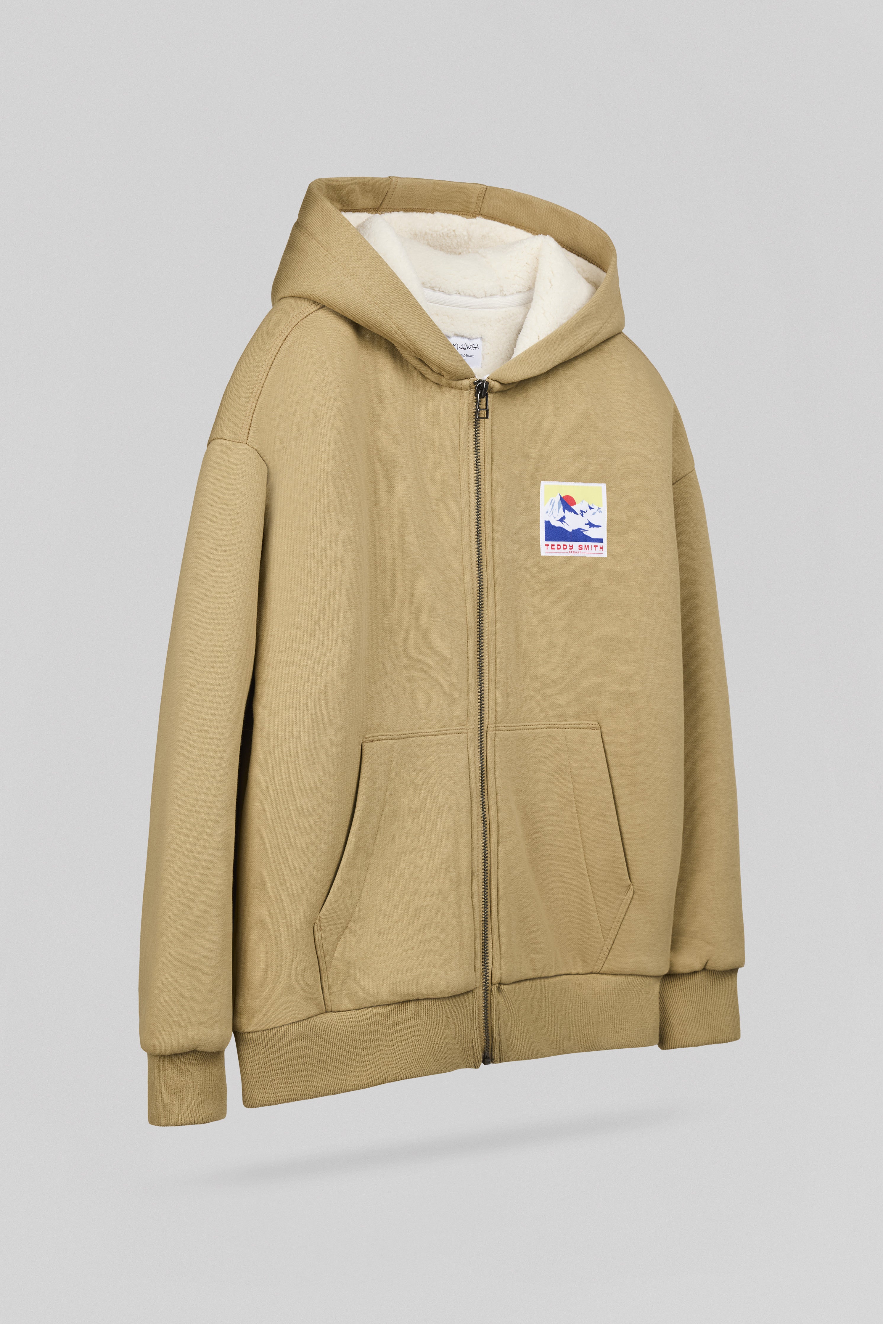 Teddy Smith Giclass Edan HZ JR gilet garcon beige sherpa
