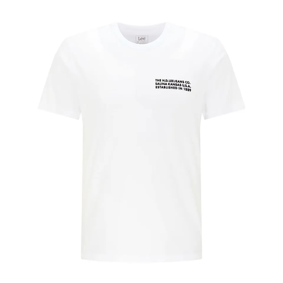Lee Logo Tonal t-shirt homme blanc