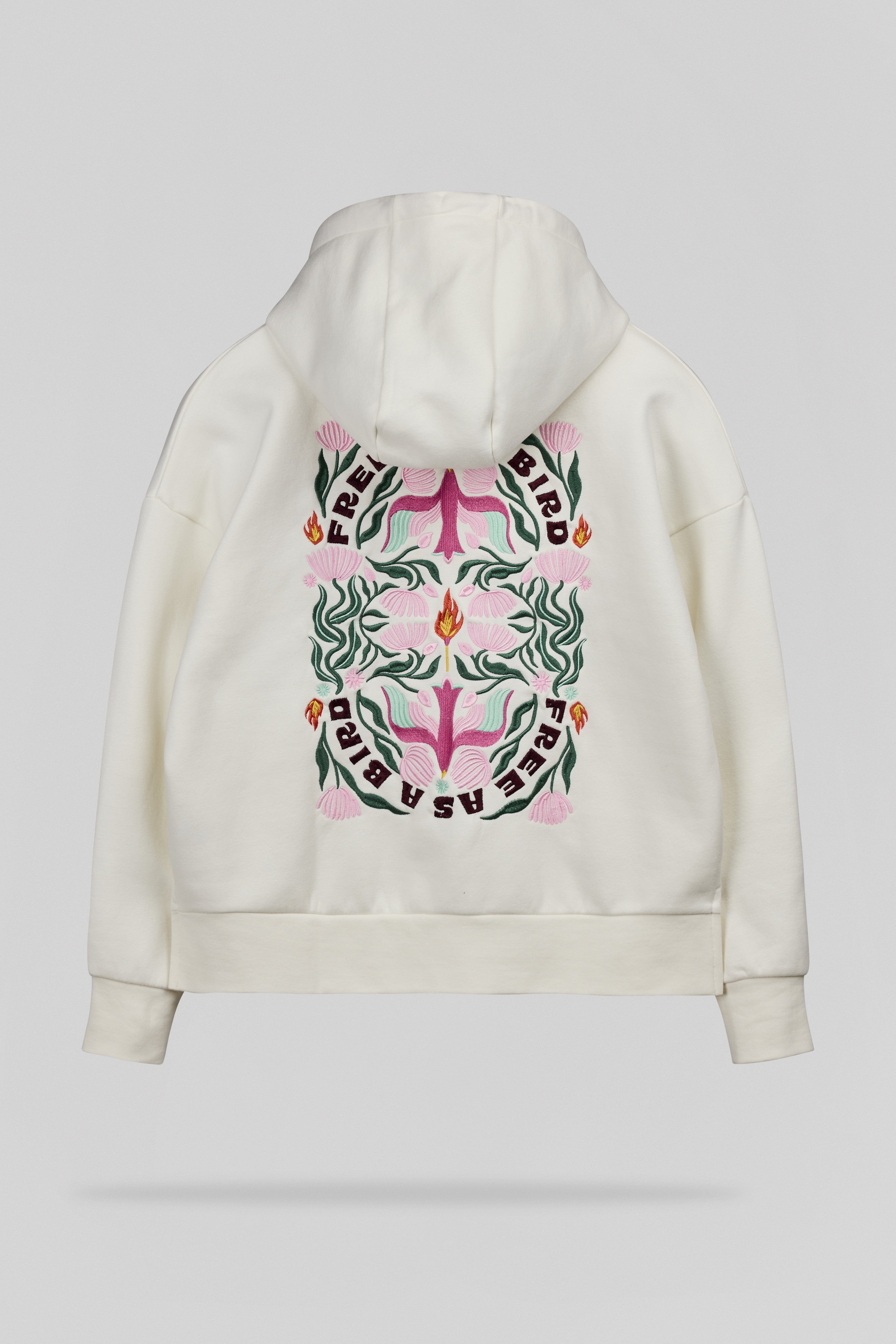 Teddy Smith S-Bird Hoody sweat capuche blanc femme brodé
