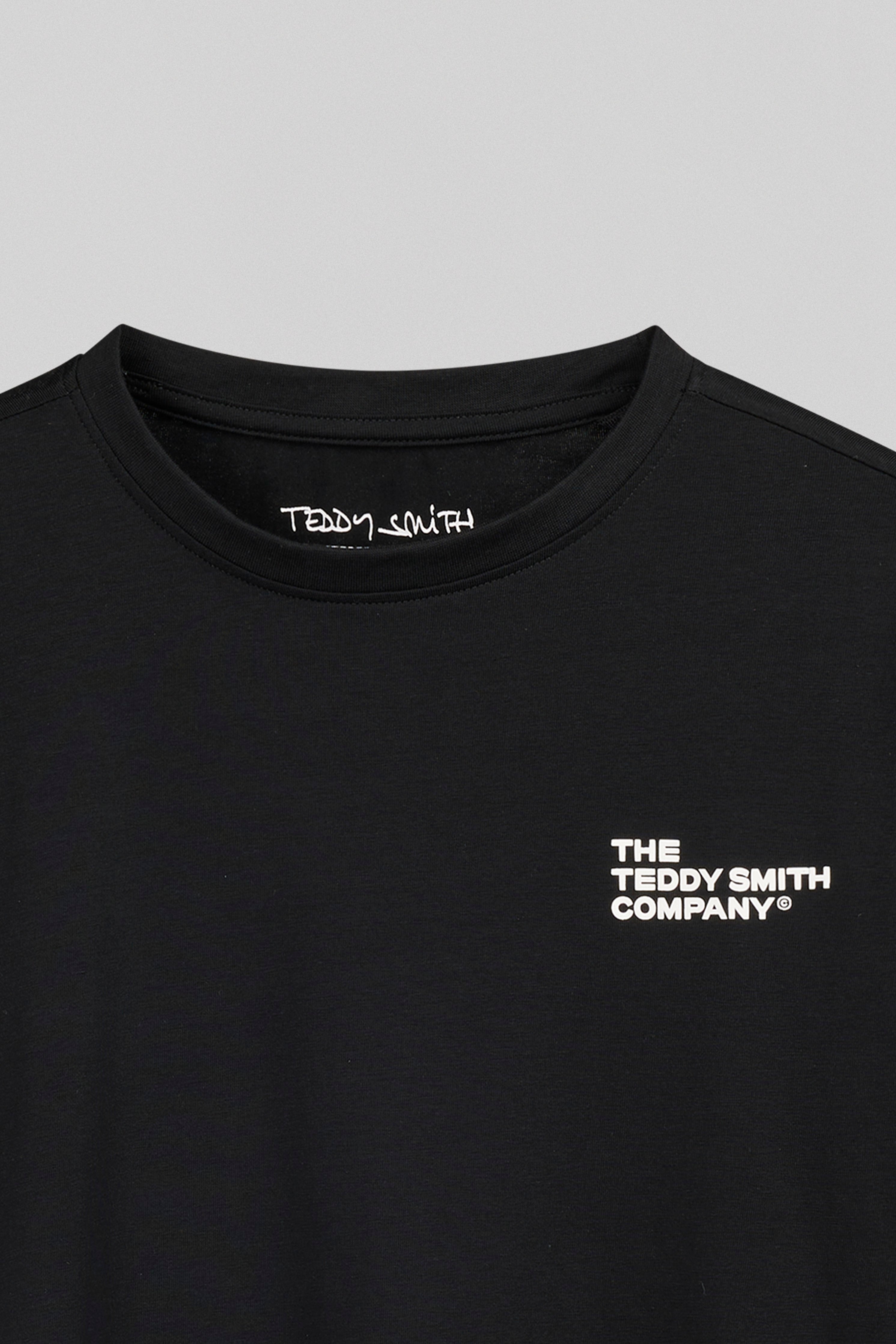 Teddy Smith T-Company MC JR t-shirt Noir coton stretch