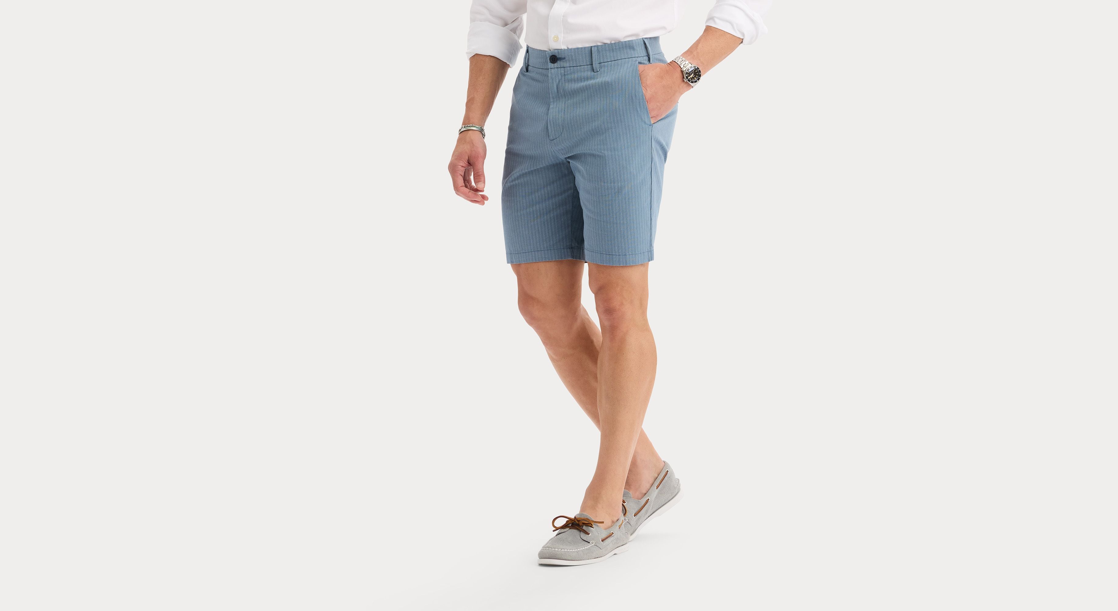 Dockers Supreme Flex Short Chino Moderne Bleu Stretch