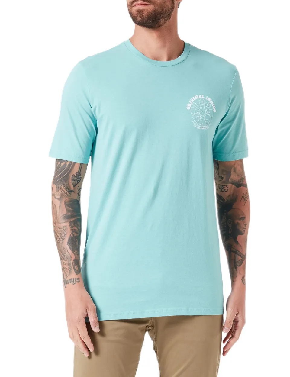 Lee t-shirt homme écru motif années 70