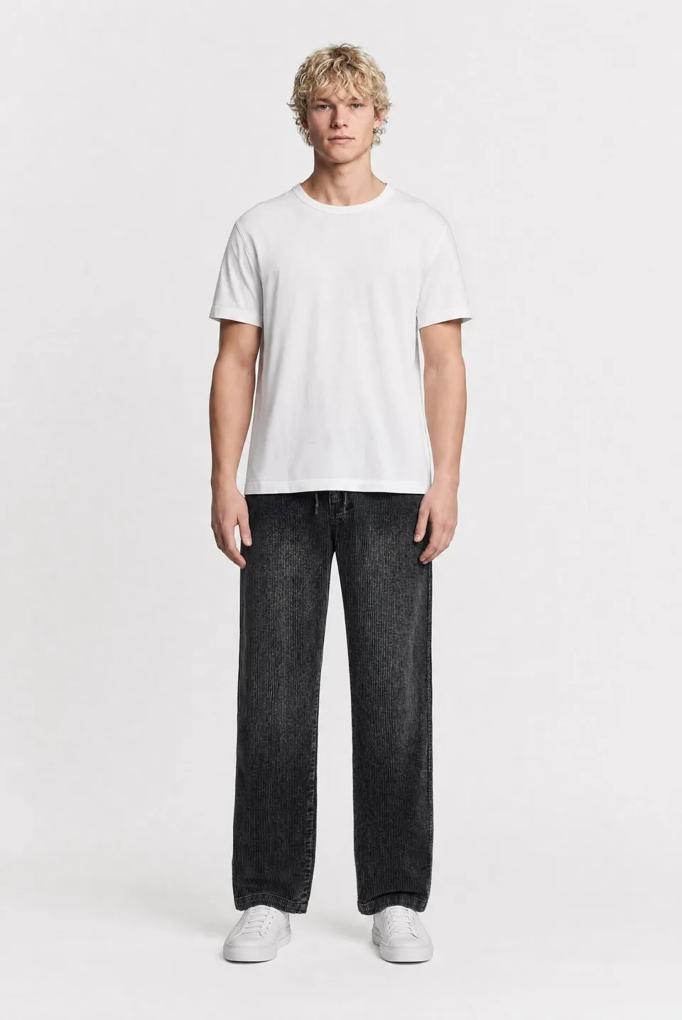 Teddy Smith P-York Velvet pantalon velours noir homme