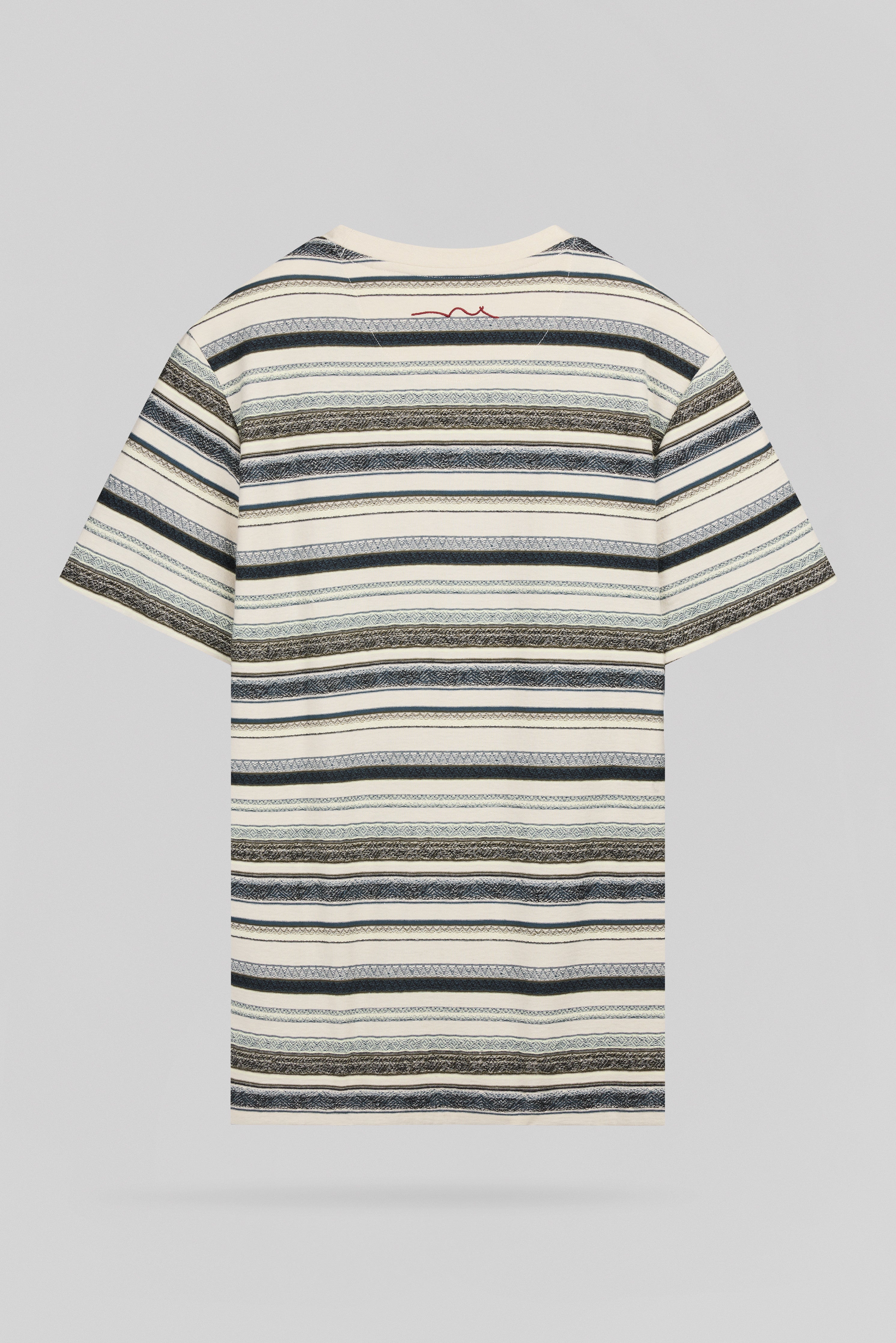 Teddy Smith T-Mateo MC T-shirt rayé crème