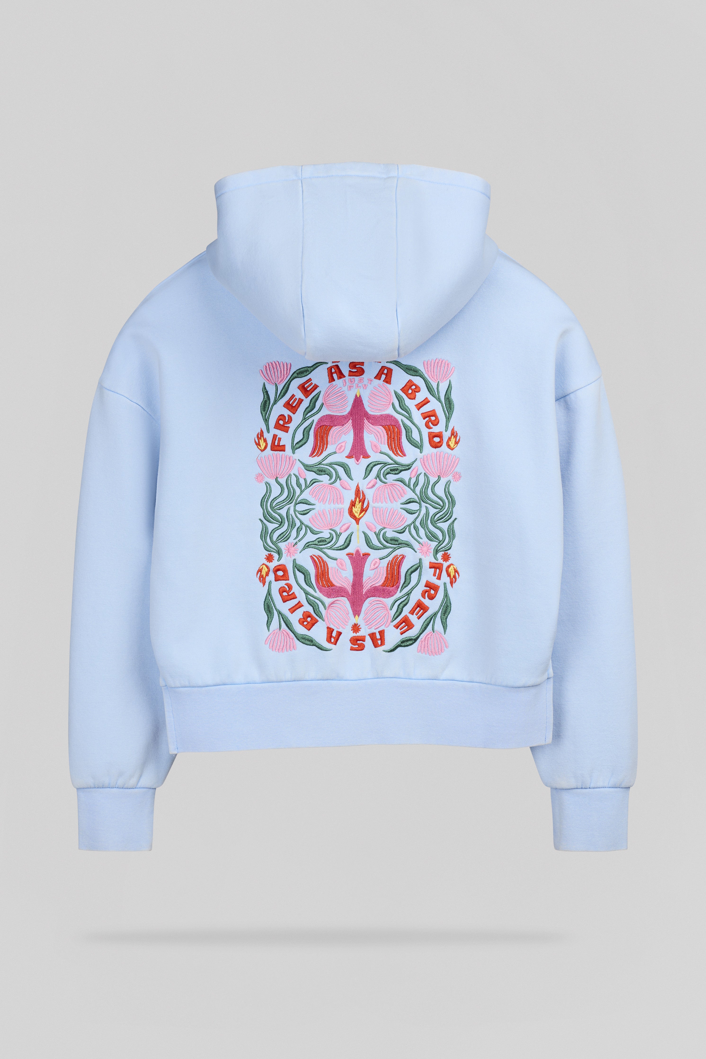 Teddy Smith S-Bird Hoody JR sweat capuche bleu ciel fille