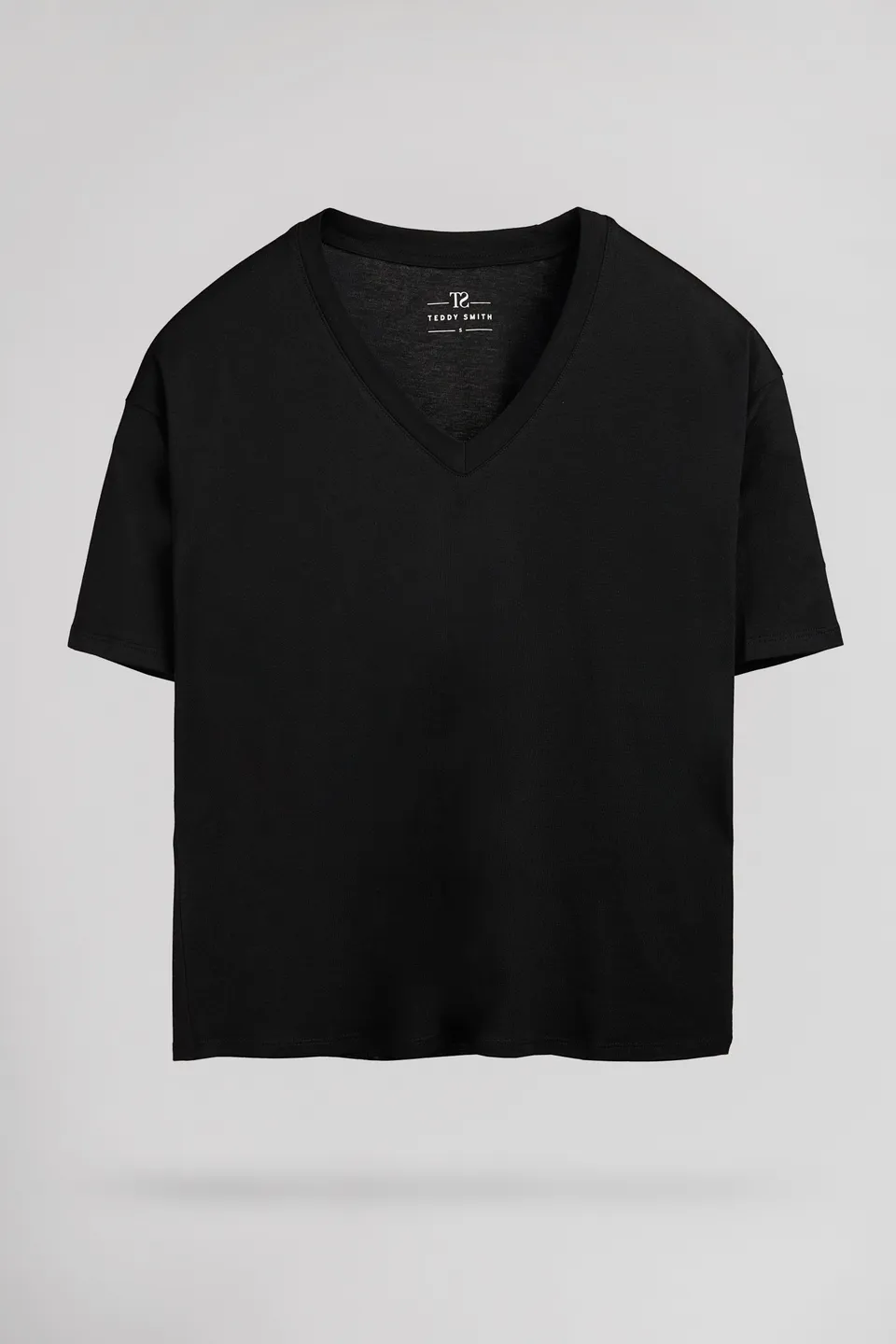 Teddy Smith T-Perle t-shirt col V noir femme