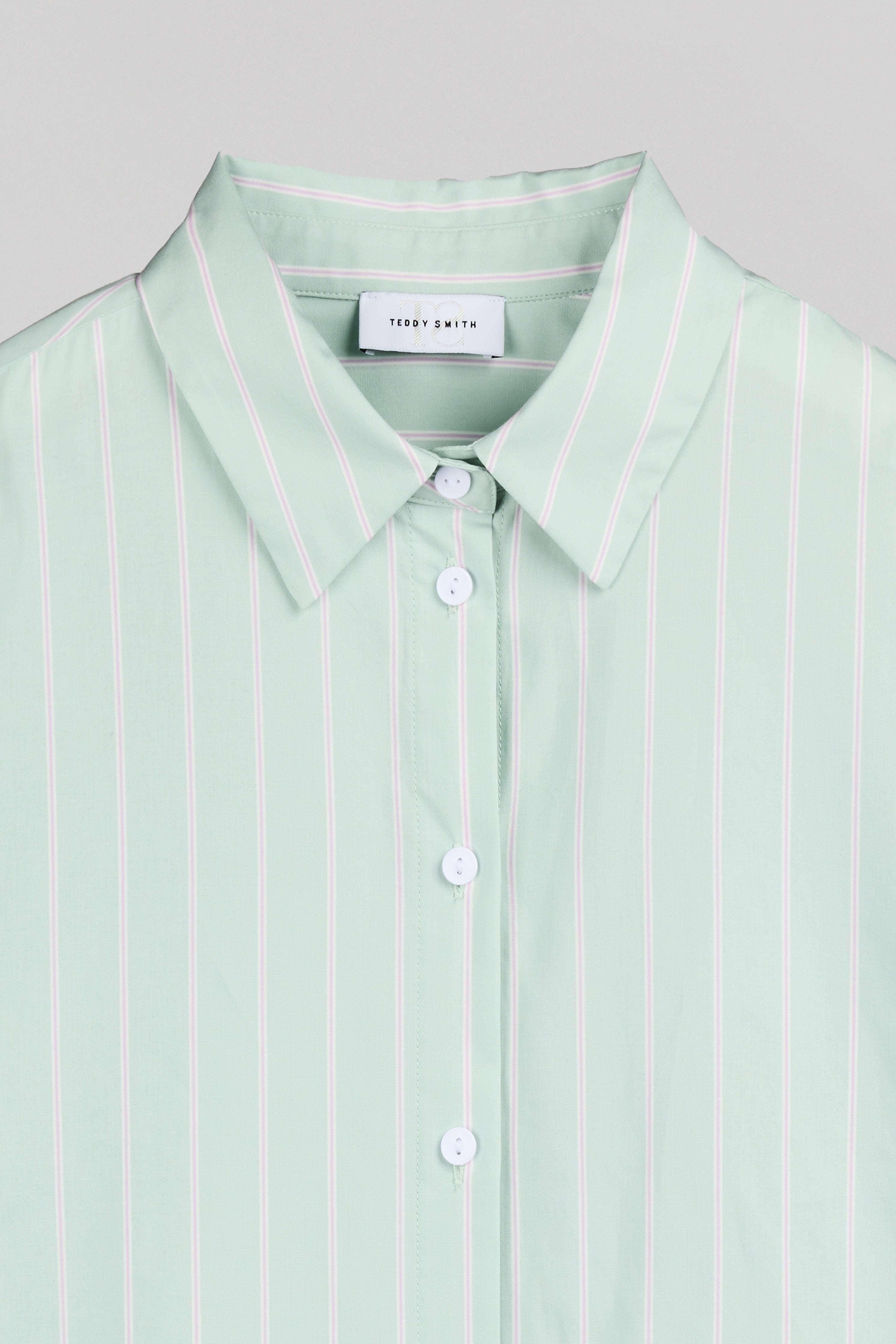Teddy Smith C-Charlina chemise femme stone mint rayée