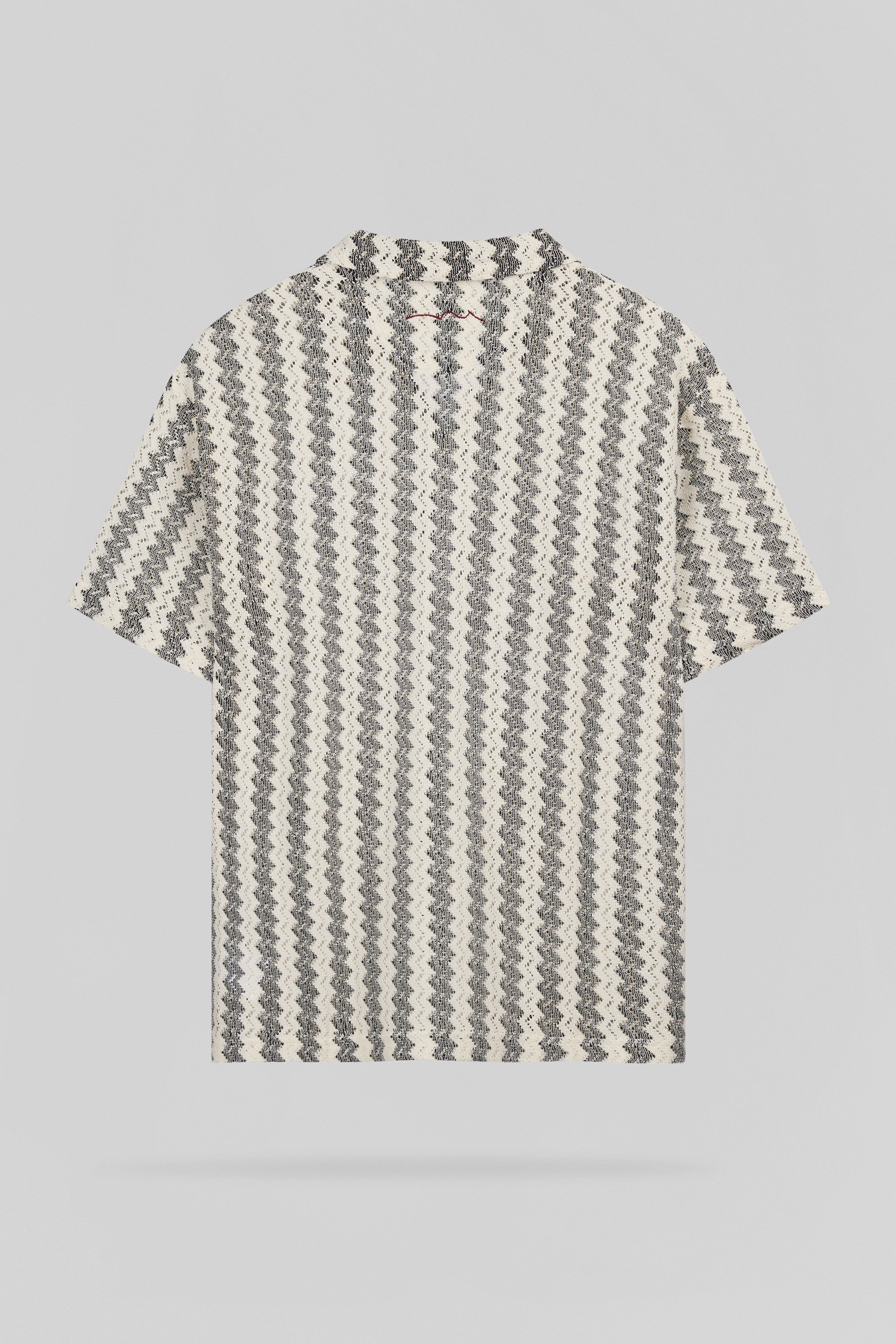 Teddy Smith P-Romario MC polo homme cream zigzag ample