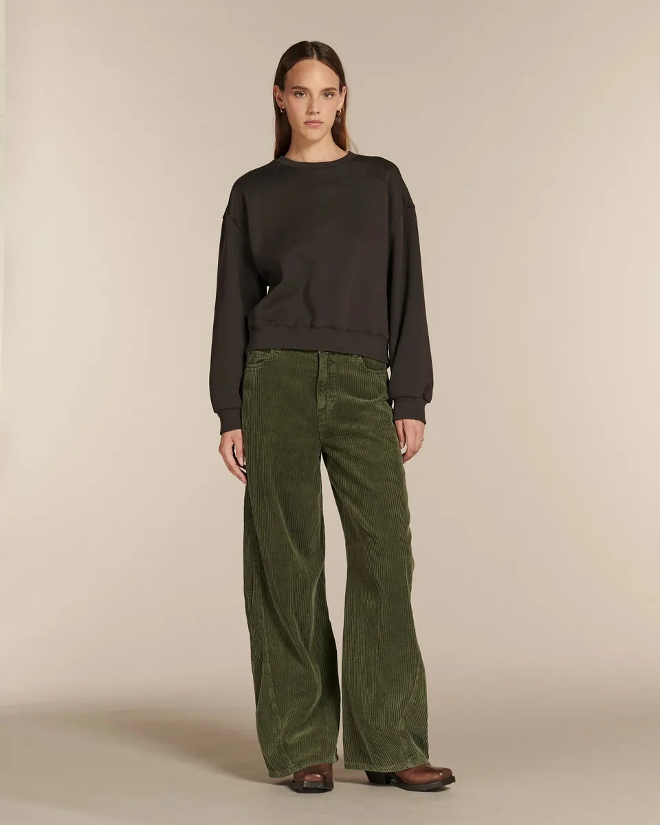 Labdip Orson Corduroy Dye pantalon velours army sage barrel