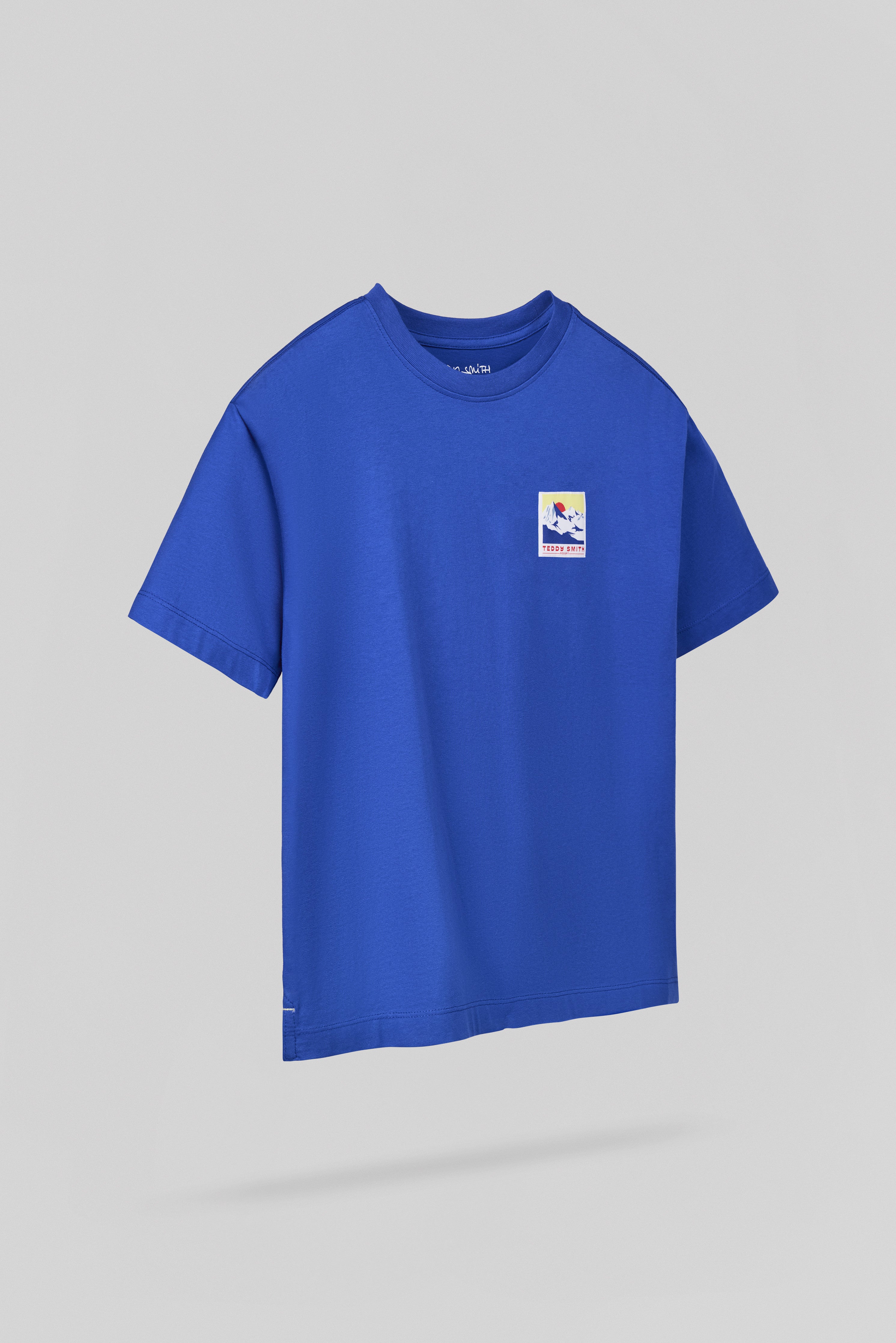 Teddy Smith T-Mountain t-shirt garçon bleu pep's coton