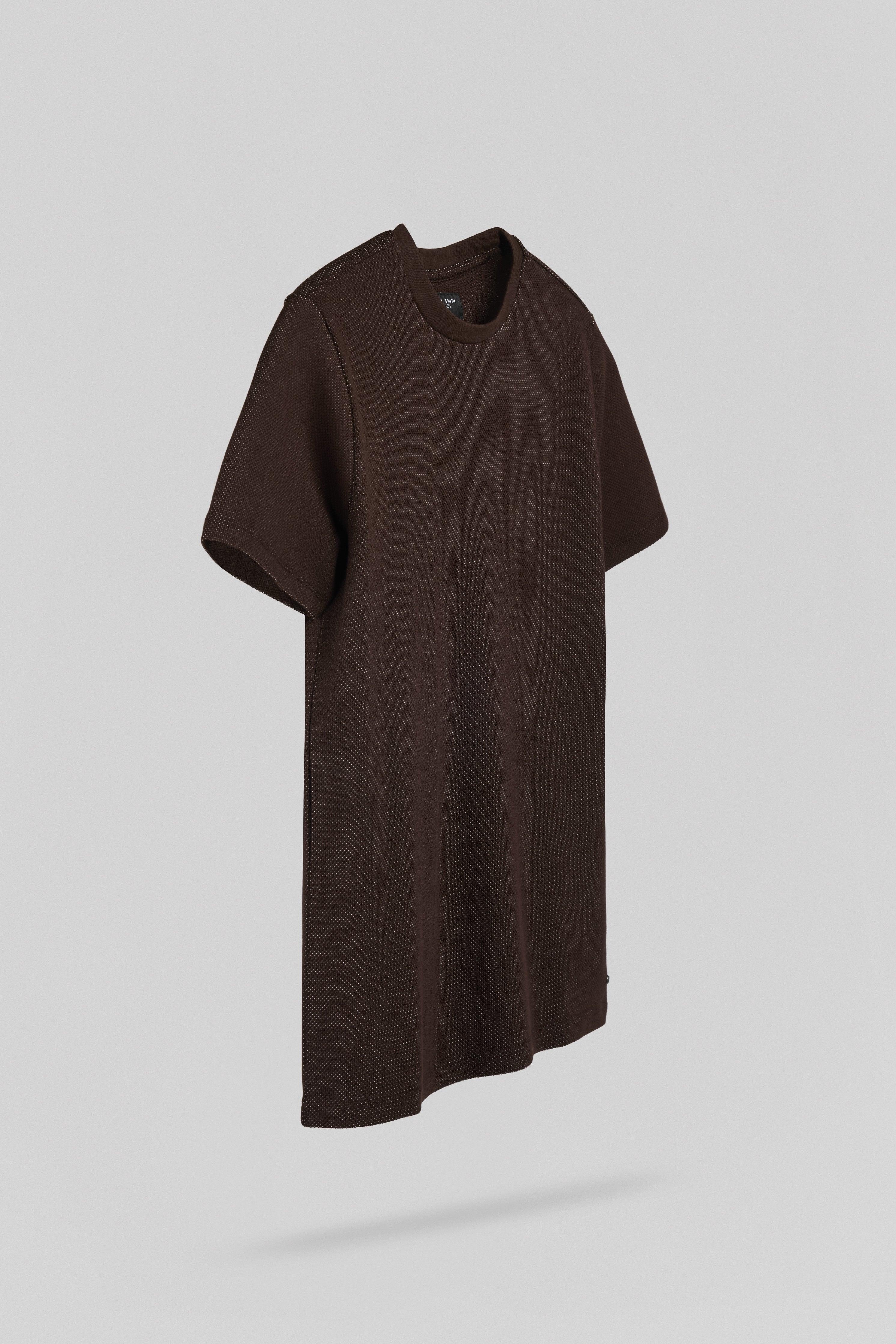 Teddy Smith T-Noam t-shirt droit marron prune piqué