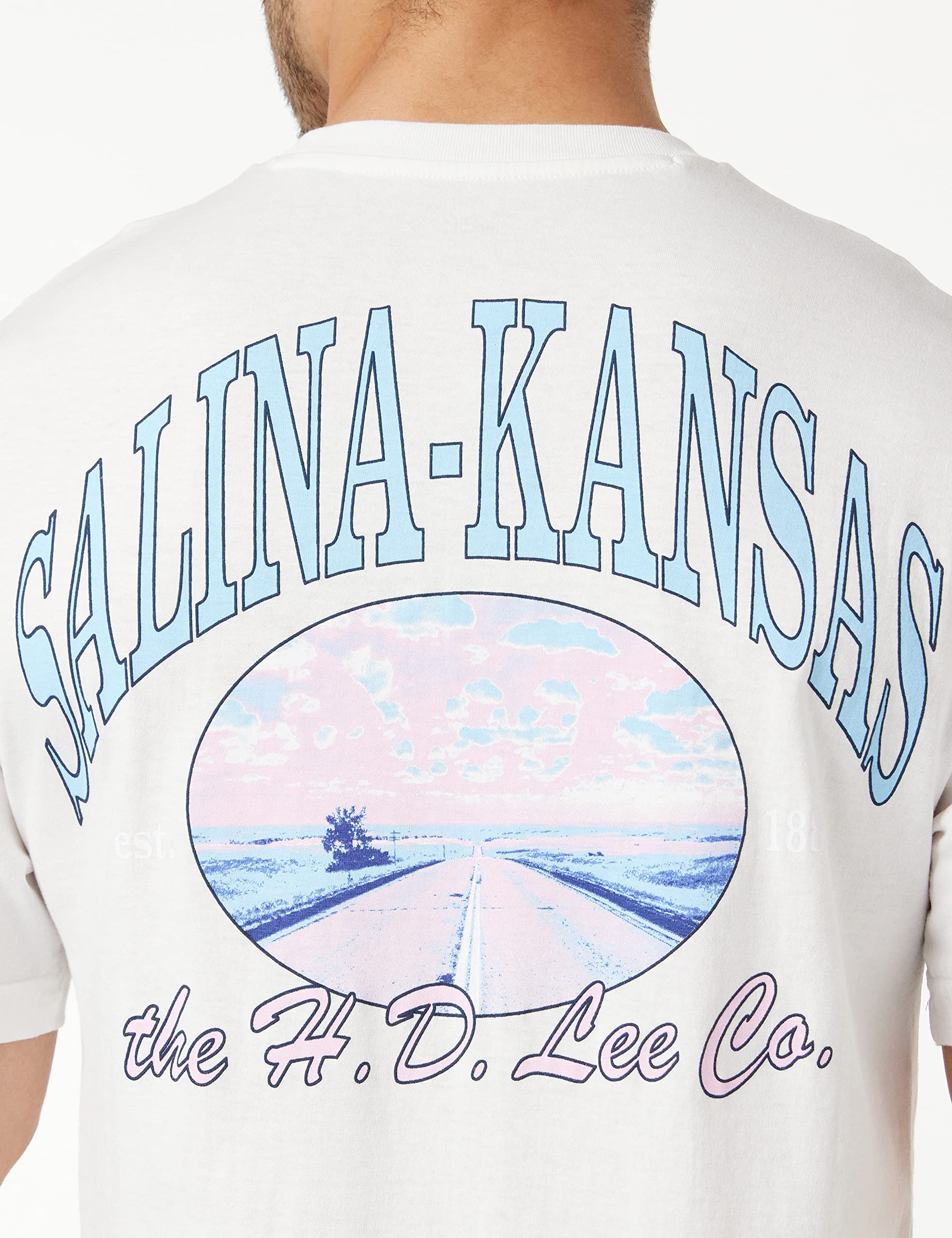 Lee Relax 90S T-shirt homme taille L blanc éclatant coton