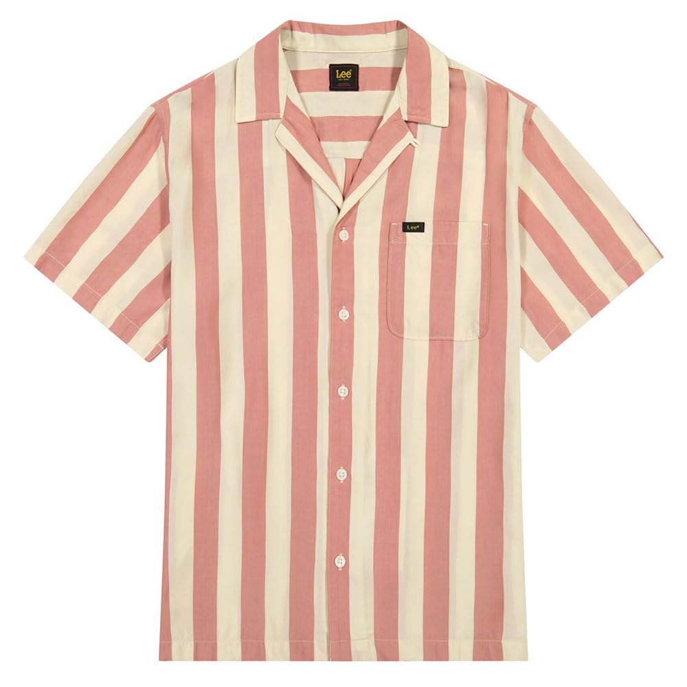 Lee Resort Shirt chemise homme écru viscose décontractée