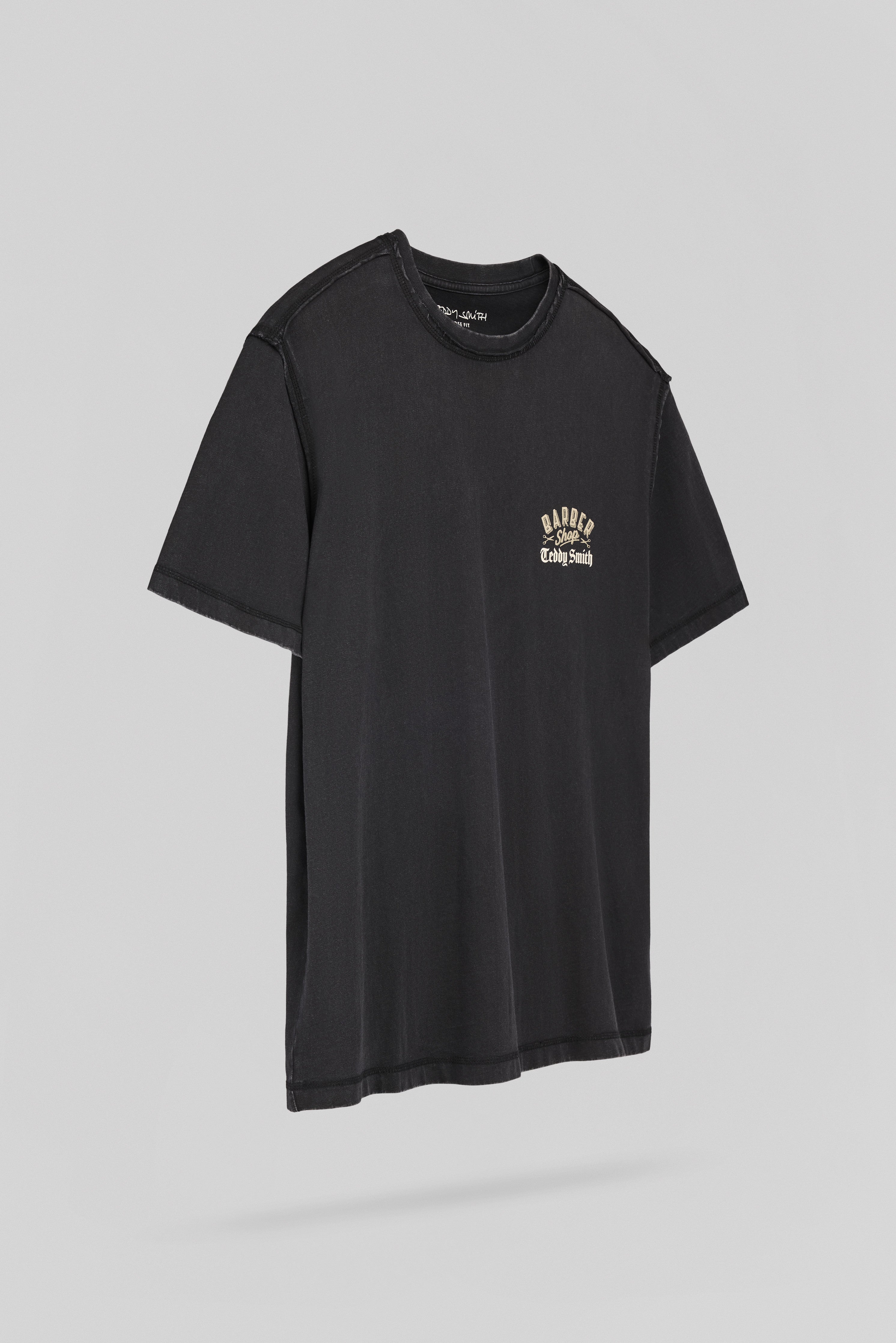 Teddy Smith T-Angel MC t-shirt noir délavé ample coton