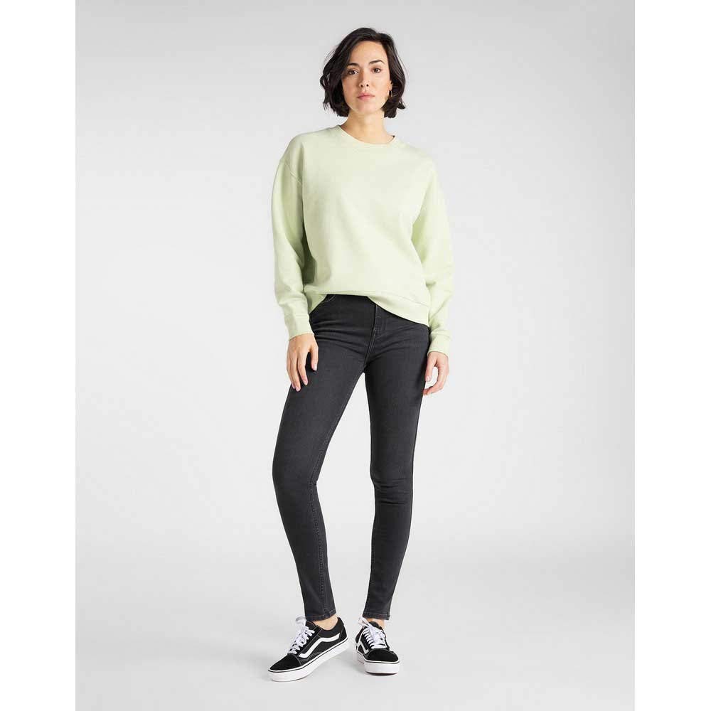 Lee Crew sweat femme col rond molleton coton