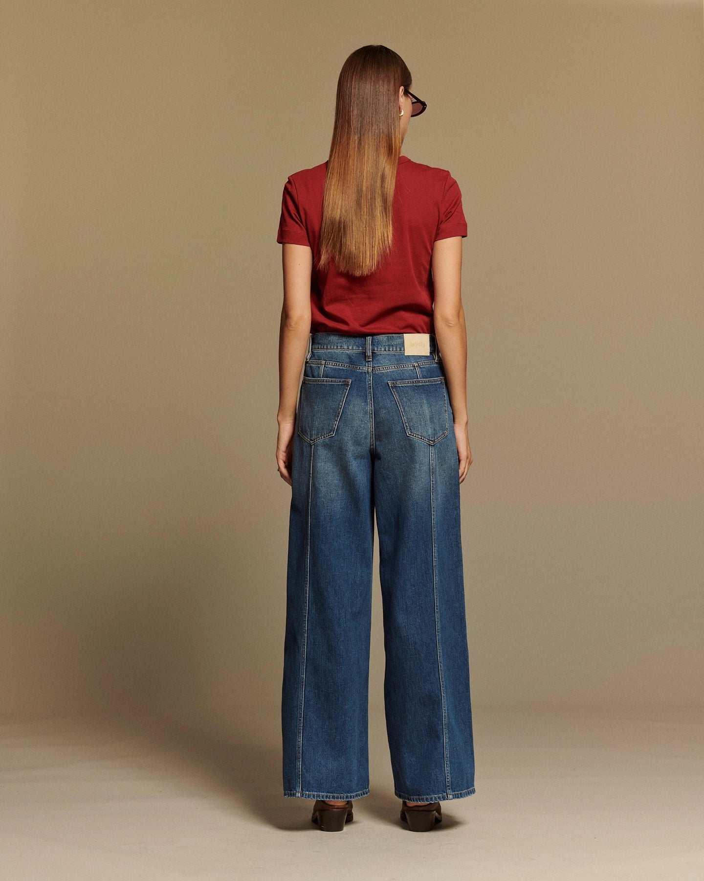 Labdip Walas Old Mill jean baggy 100% coton bleu indigo