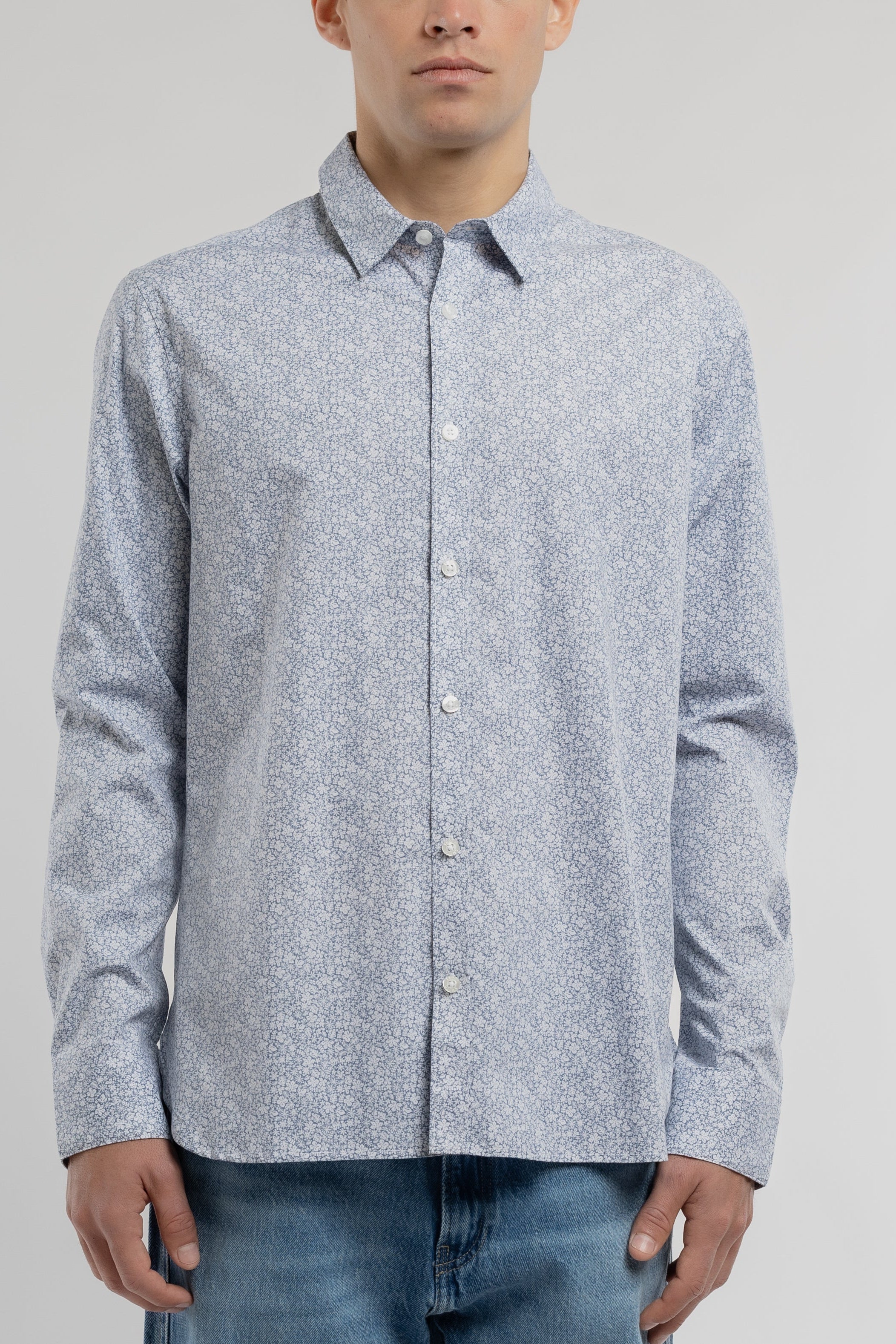 Teddy Smith Carton ML chemise navy floral homme