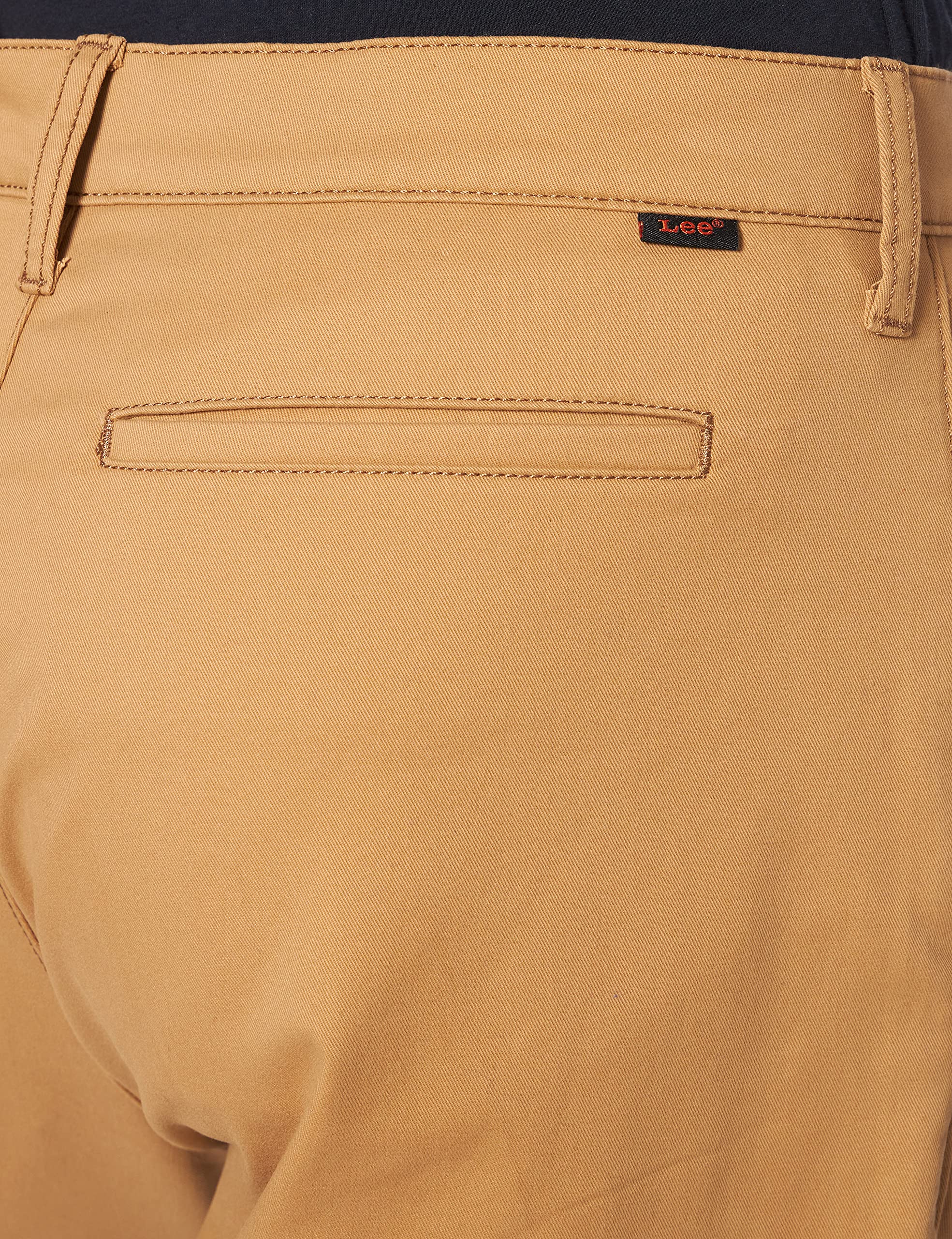 Lee Tapered Chino chino marron 28W 32L coupe fuselée