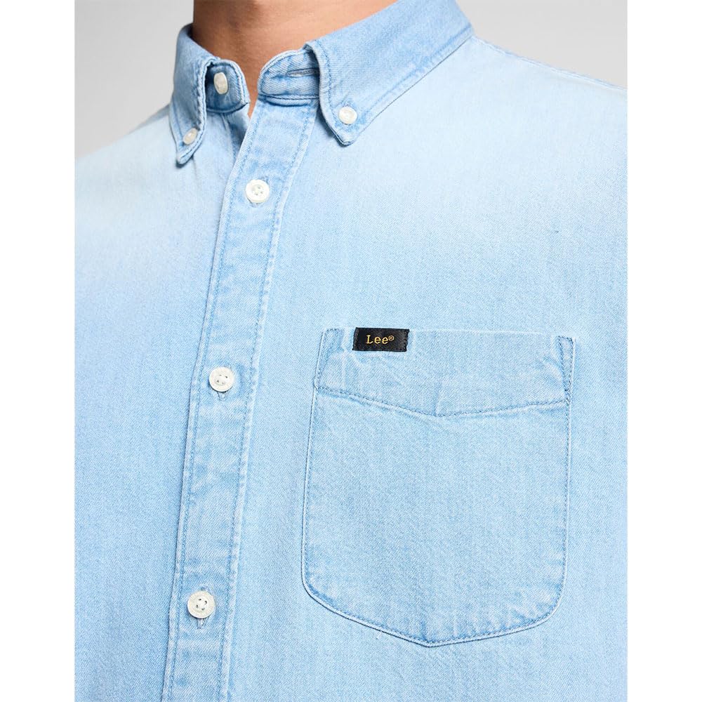 Lee Button Down SS chemise homme desert wash regular