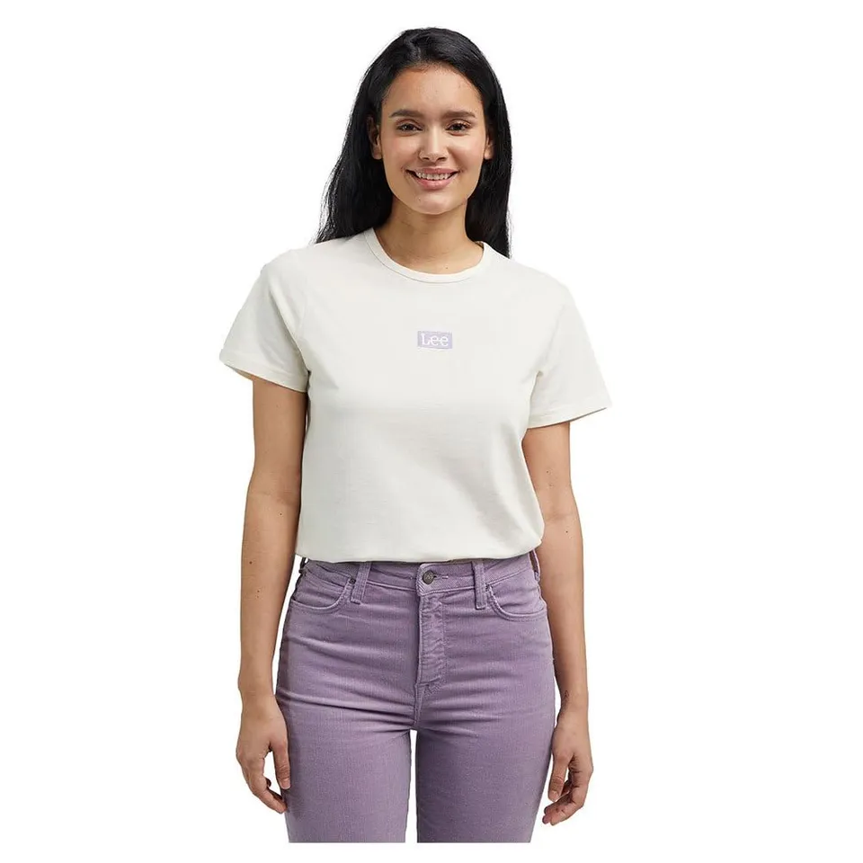 Lee Regular t-shirt femme beige coton quotidien