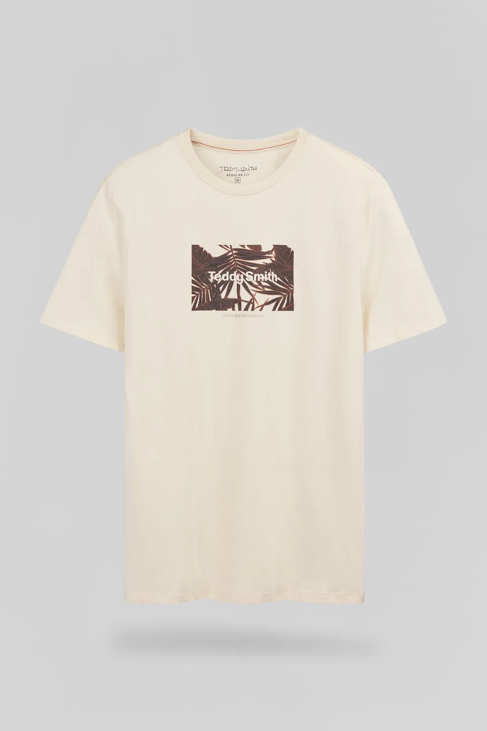 Teddy Smith T-Ares MC t-shirt cream homme