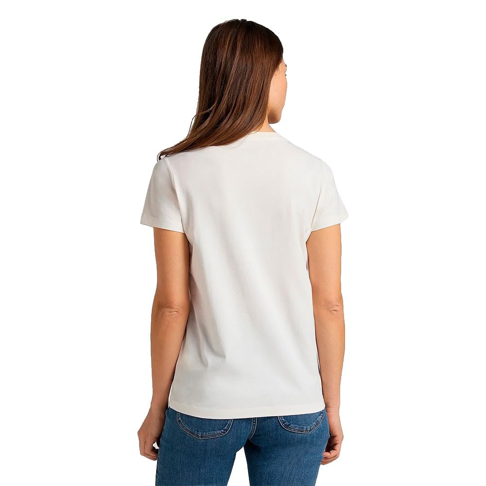 Lee Palm Tree T-shirt Femme Rose Col V