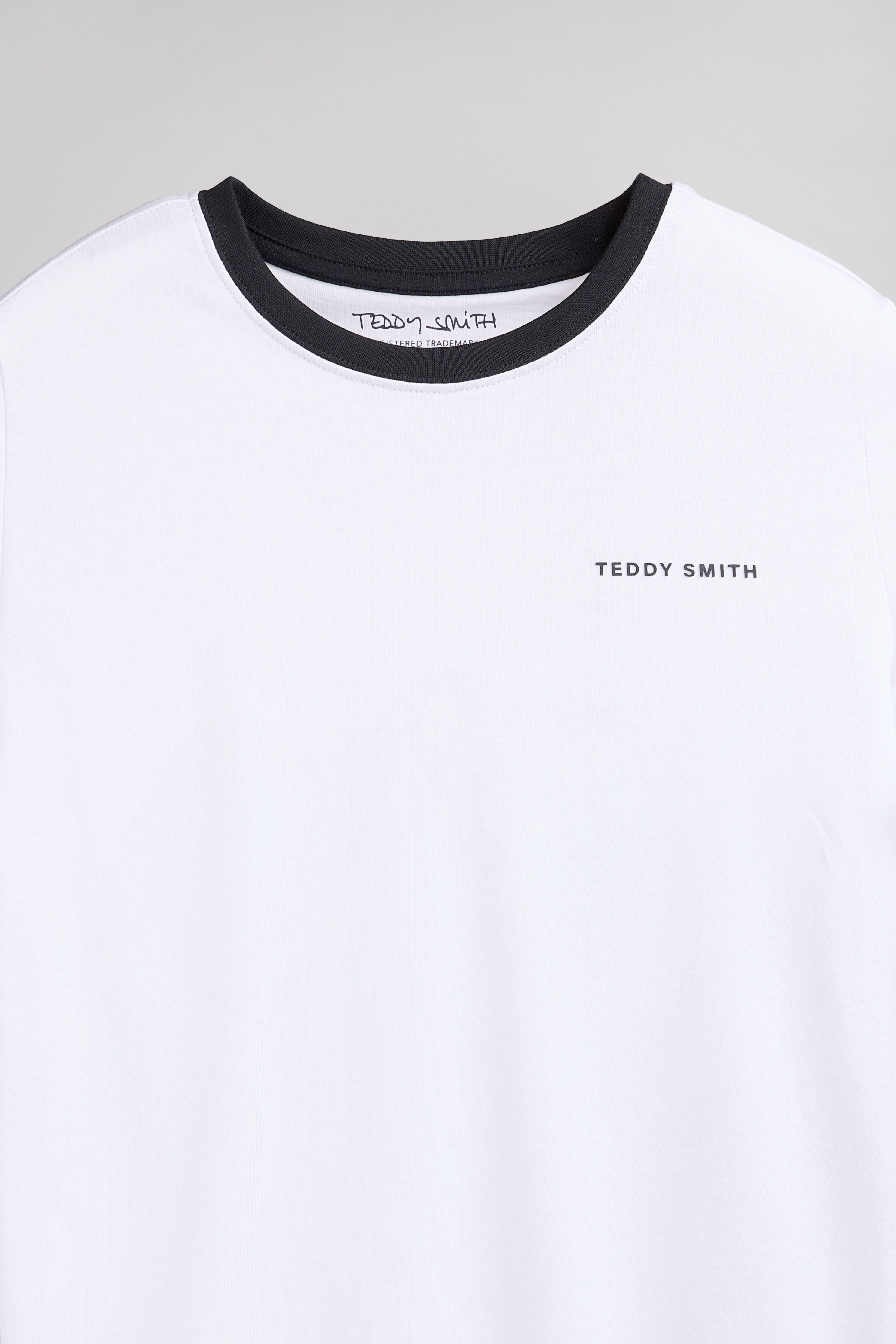 Teddy Smith The Tee 2 R MC JR t-shirt garçon blanc coton