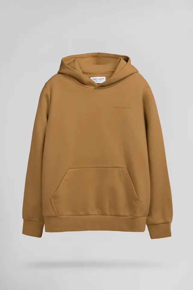 Teddy Smith S-Nark Hoody JR Sweat capuche noisette garçon