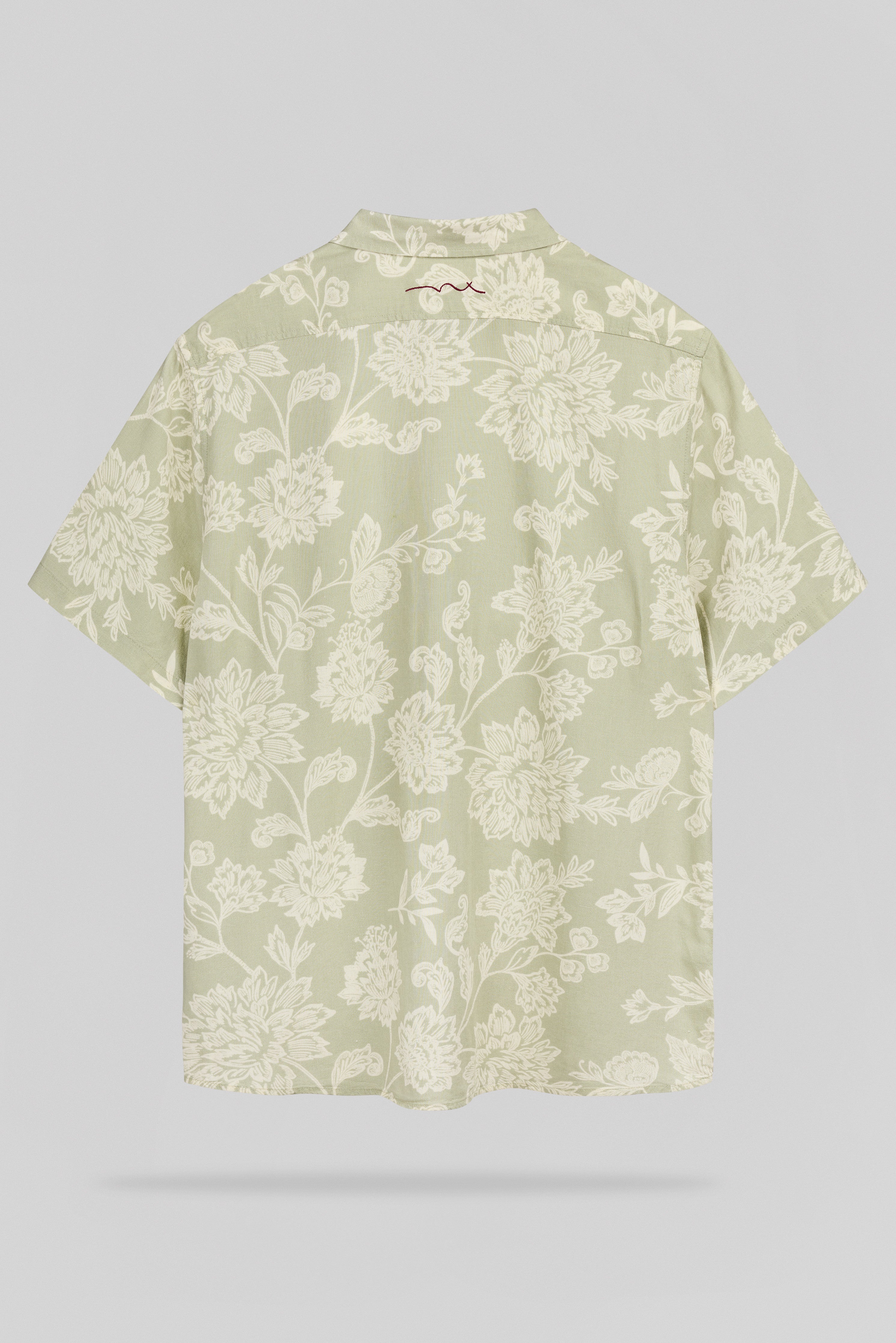 Teddy Smith C-Alberto chemise homme vert sauge lin