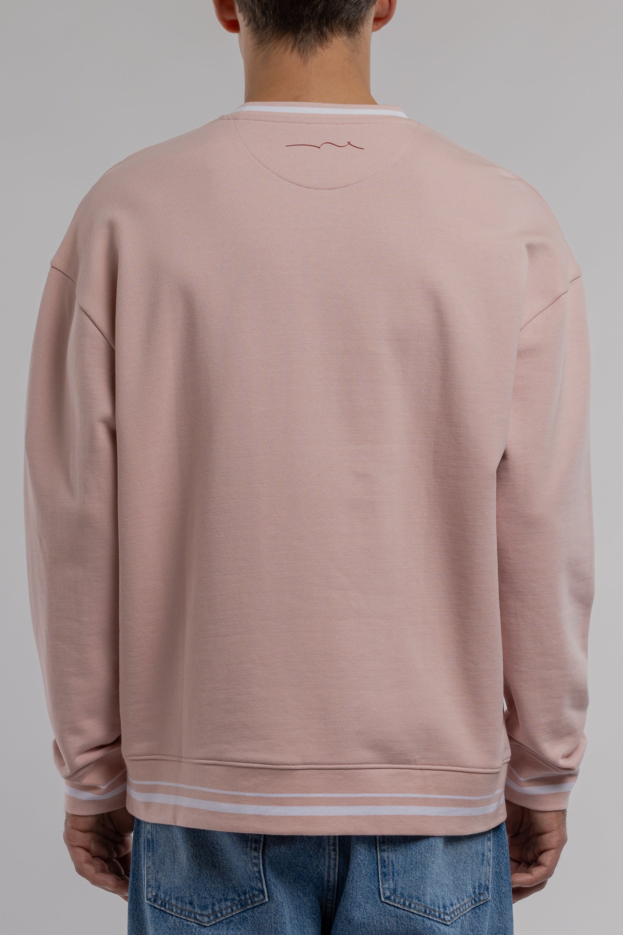 Teddy Smith S-House RC sweat rose pastel coton
