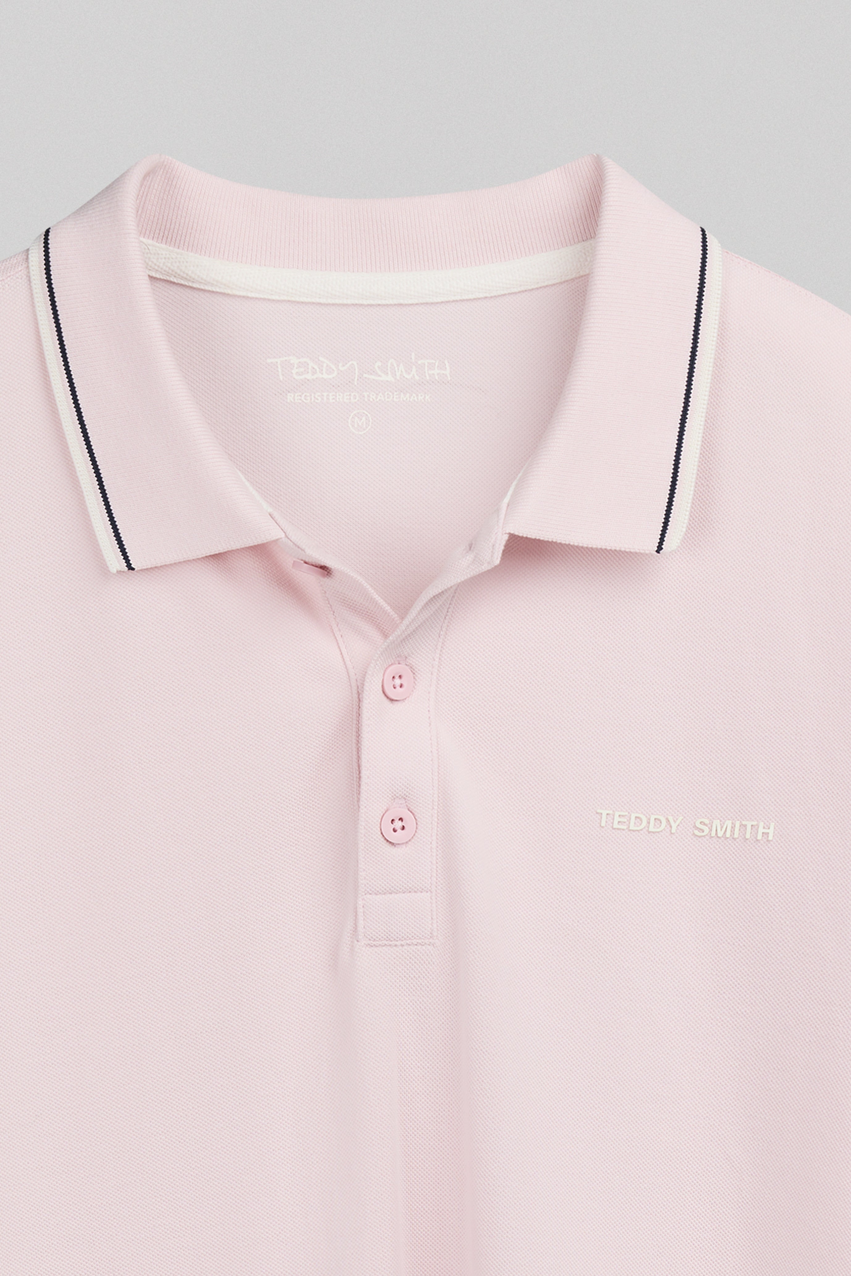 Teddy Smith Pasian 2 polo coton rose quartz homme